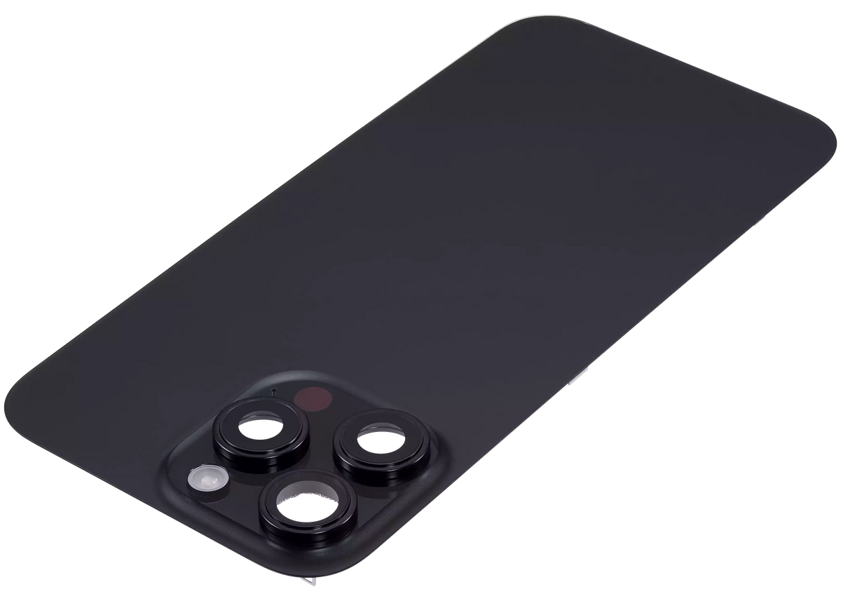 Back Glass w/ MagSafe Magnet & NFC & Flashlight Flex For iPhone 16 Pro Max (Used OEM Pull: Grade A) (Black Titanium) — product photo 4