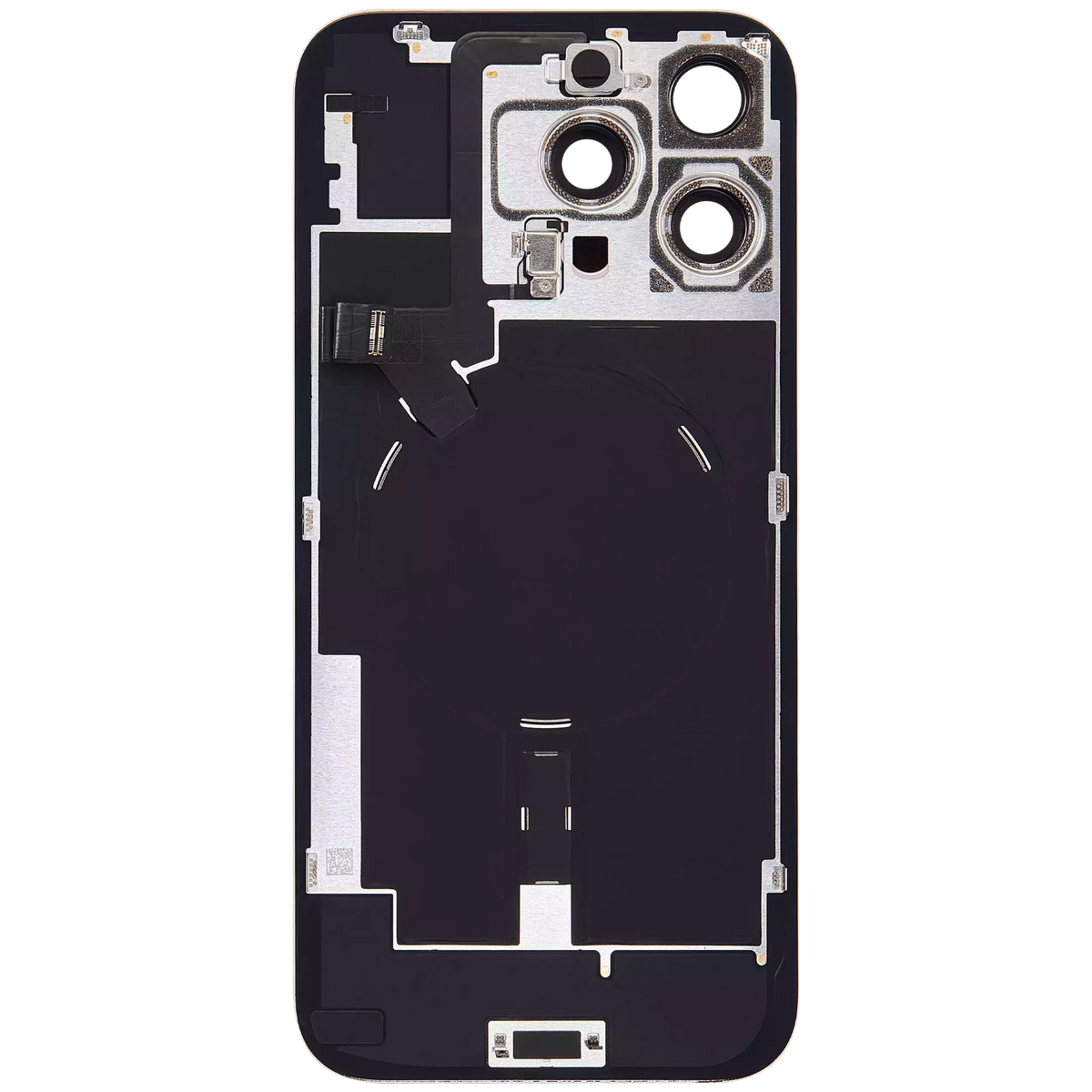 Back Glass w/ MagSafe Magnet & NFC & Flashlight Flex For iPhone 16 Pro Max (Used OEM Pull: Grade A) (Desert Titanium) — product photo 3