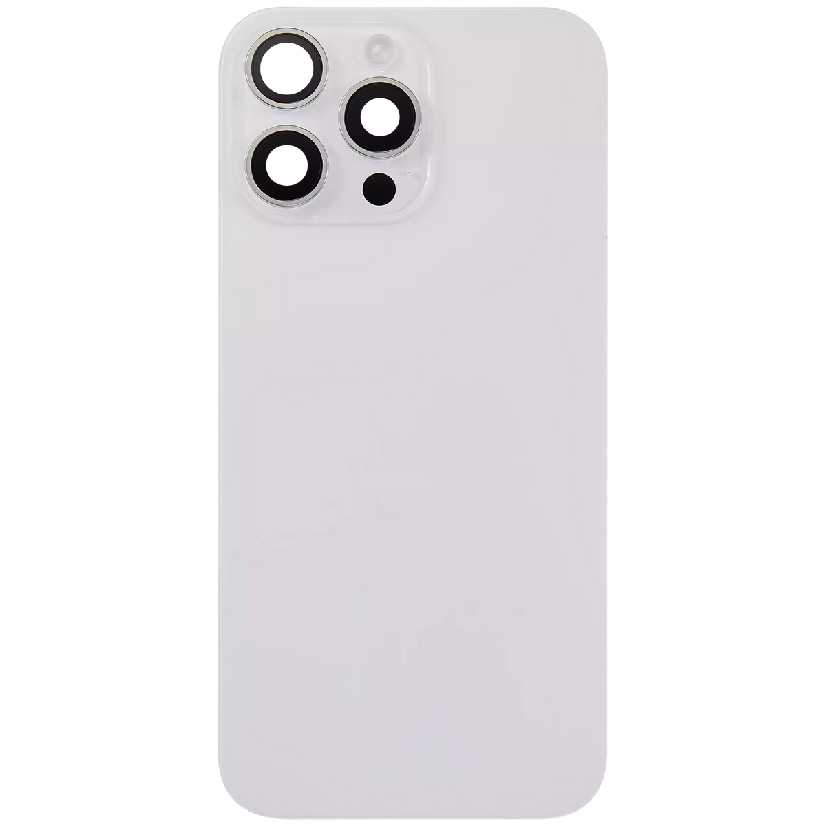 Back Glass w/ MagSafe Magnet & NFC & Flashlight Flex For iPhone 16 Pro Max (Used OEM Pull: Grade A) (White Titanium) — product photo 2