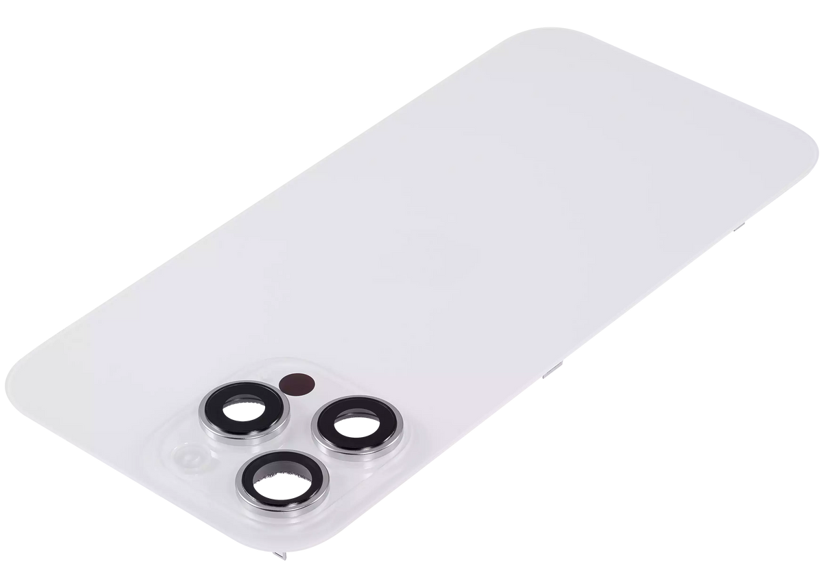 Back Glass w/ MagSafe Magnet & NFC & Flashlight Flex For iPhone 16 Pro Max (Used OEM Pull: Grade A) (White Titanium) — product photo 4