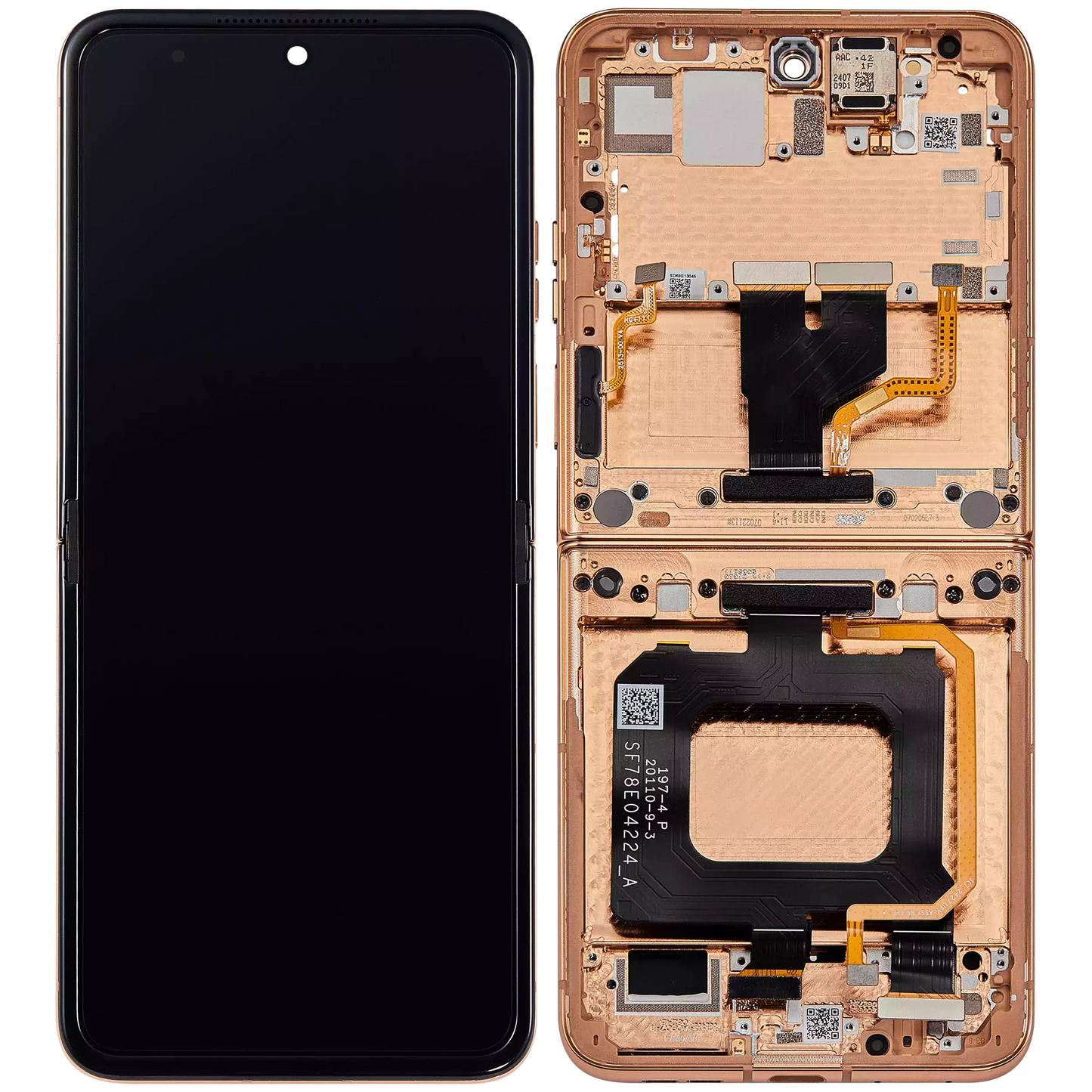 Inner OLED Assembly With Frame For Motorola Razr Plus 2024 / Razr 50 Ultra (XT2451 - Motorola replacement part image 6