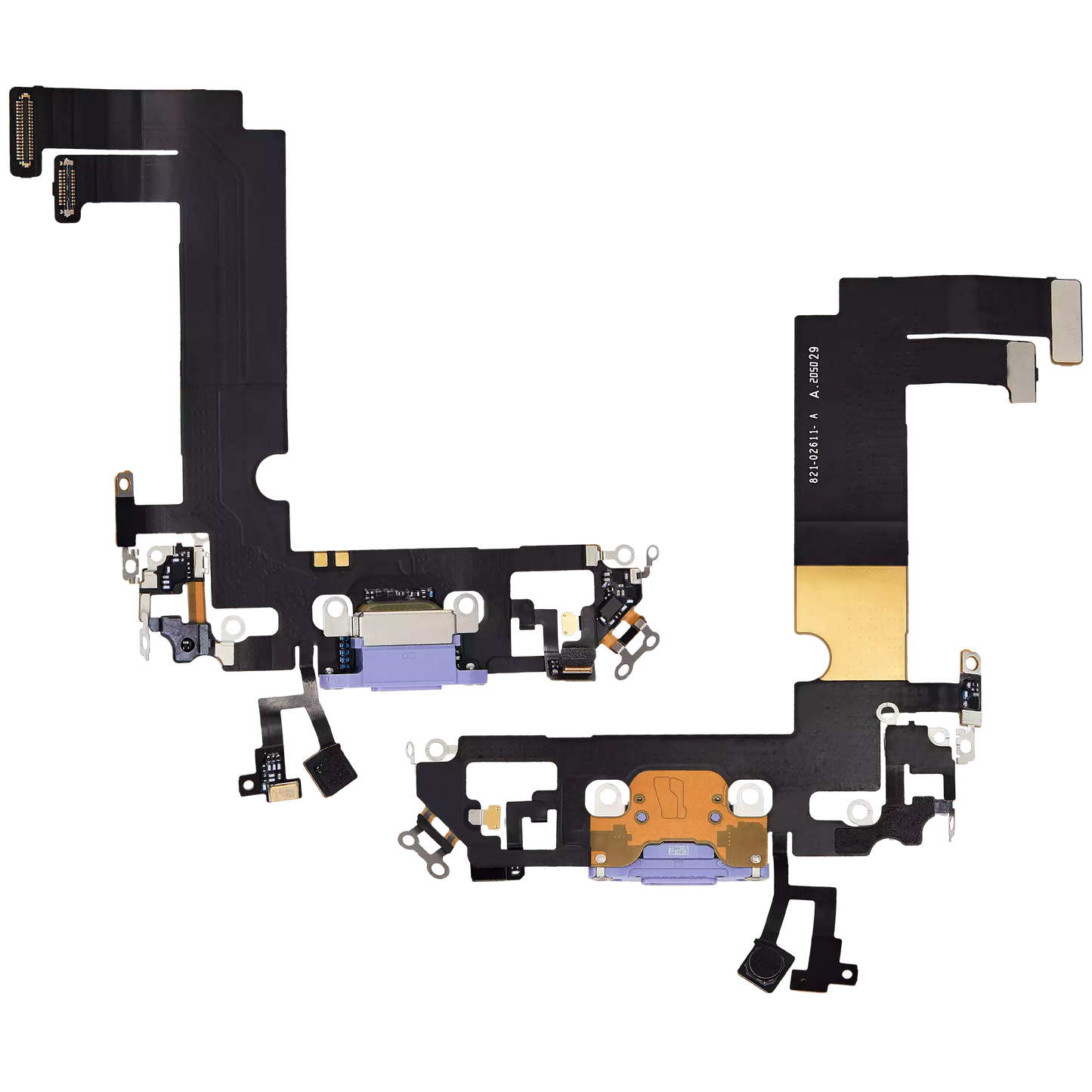 Charging Port Flex Cable For iPhone 12 Mini (Used OEM Pull) (Purple)