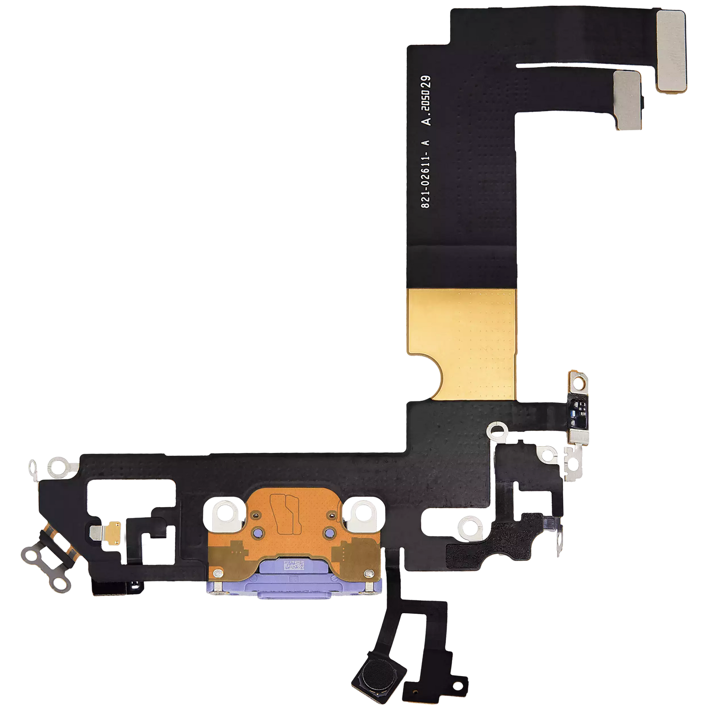 Charging Port Flex Cable For iPhone 12 Mini (Used OEM Pull) (Purple)