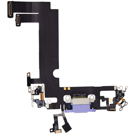 Charging Port Flex Cable For iPhone 12 Mini (Used OEM Pull) (Purple)