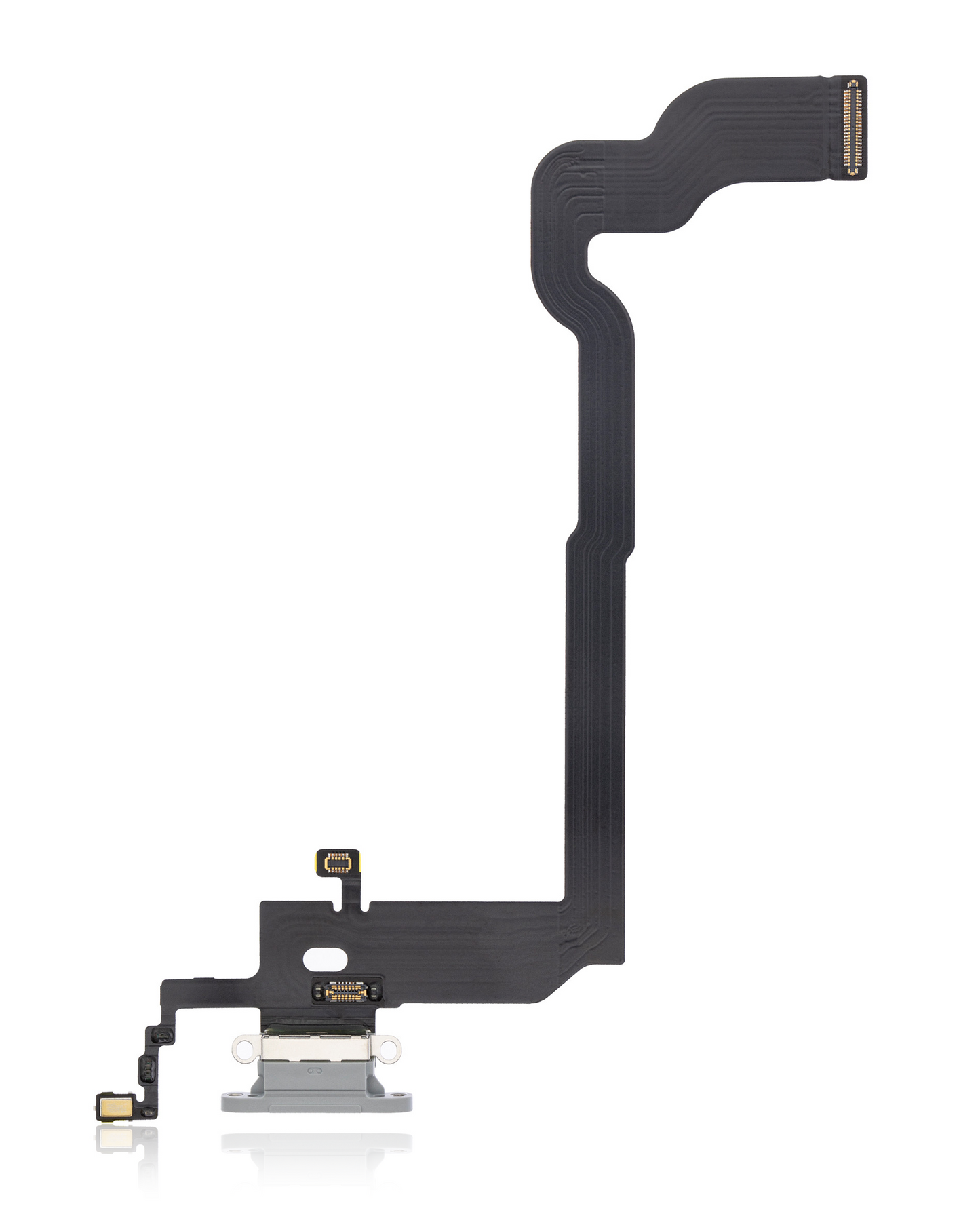 Charging Port Flex Cable For iPhone X (Premium) (Silver)
