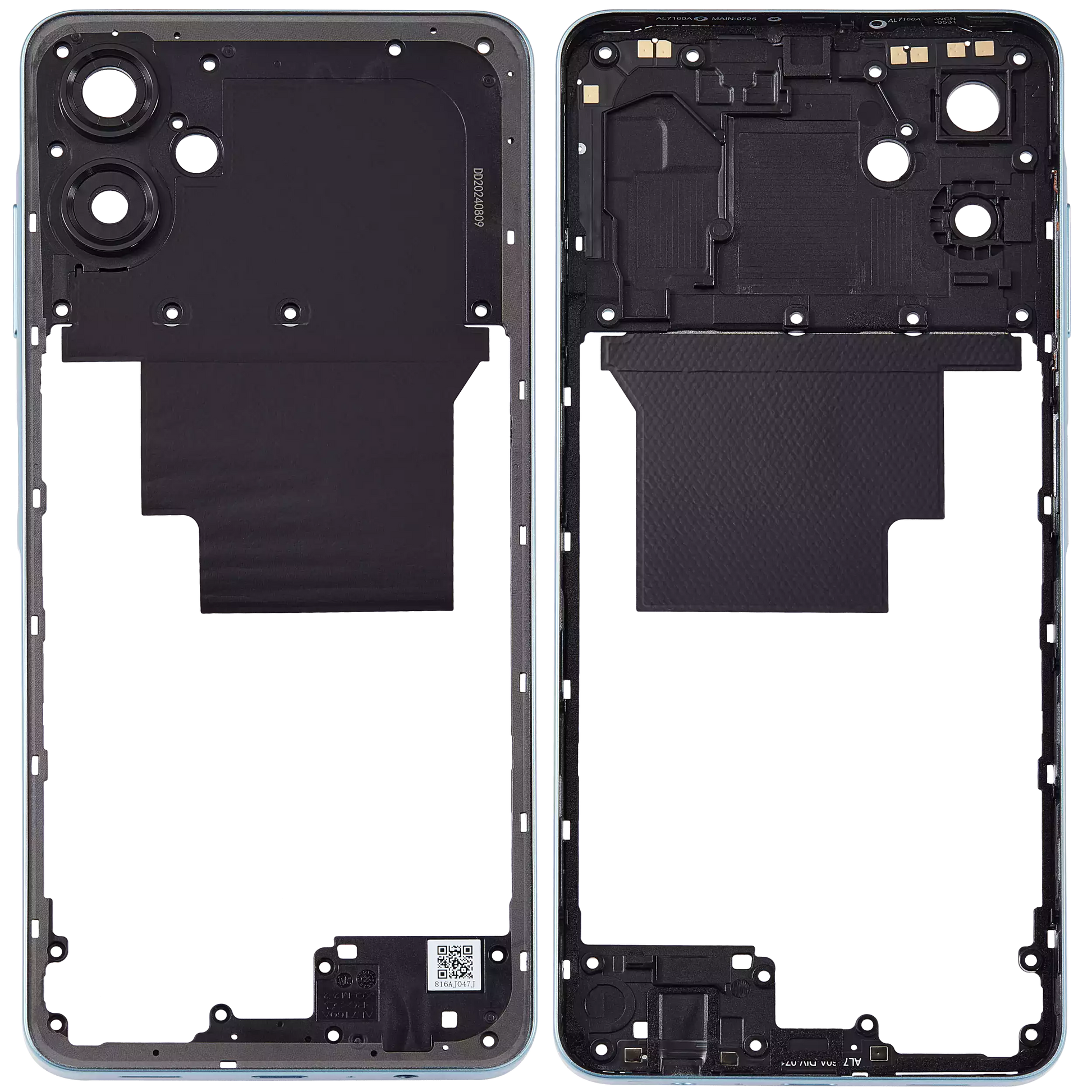 Mid-Frame Housing For Samsung Galaxy A06 (A065 / 2024) (Green) replacement part product image 6 - SKU 107182136853