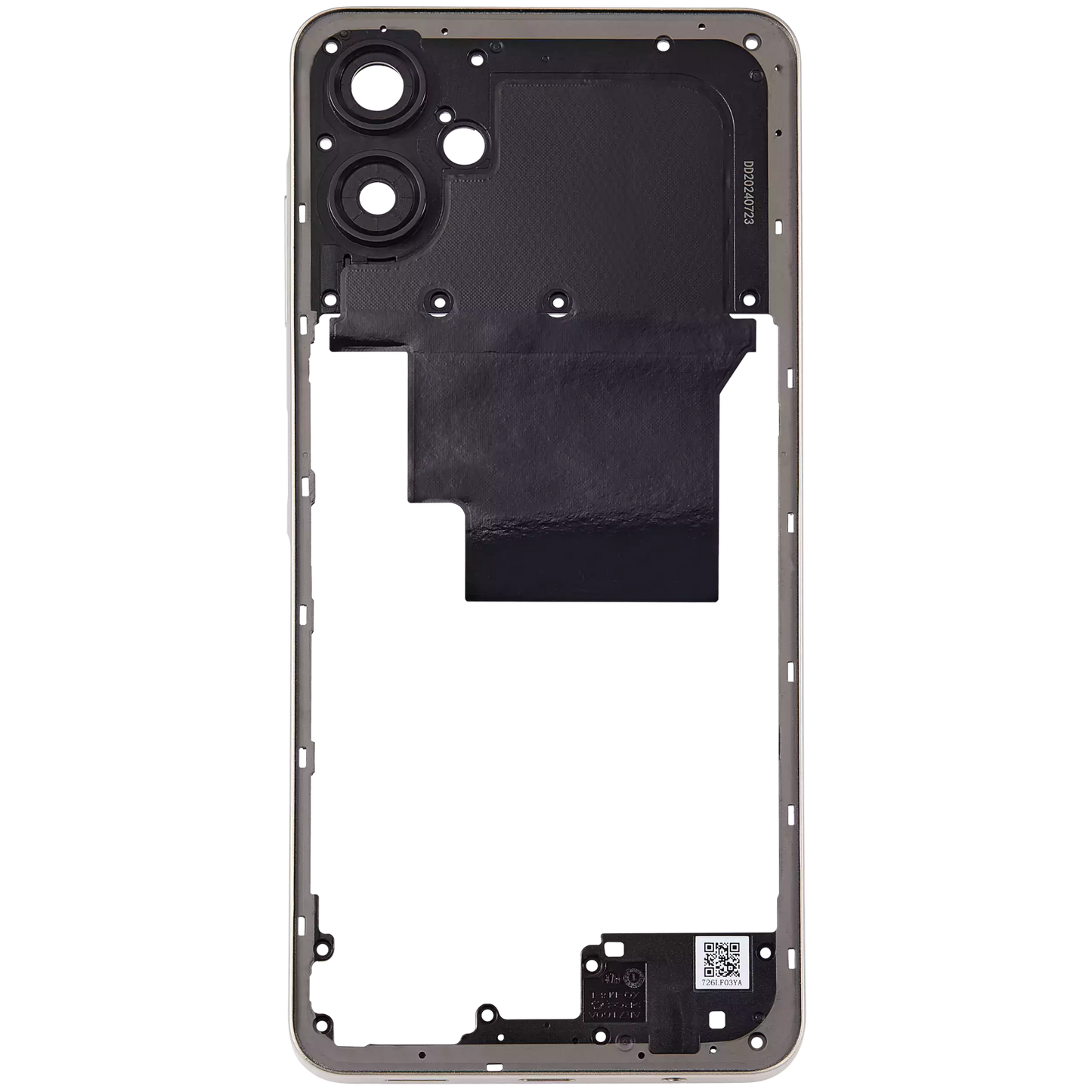 Mid-Frame Housing For Samsung Galaxy A06 (A065 / 2024) (Gold) replacement part product image 2 - SKU 107182136852