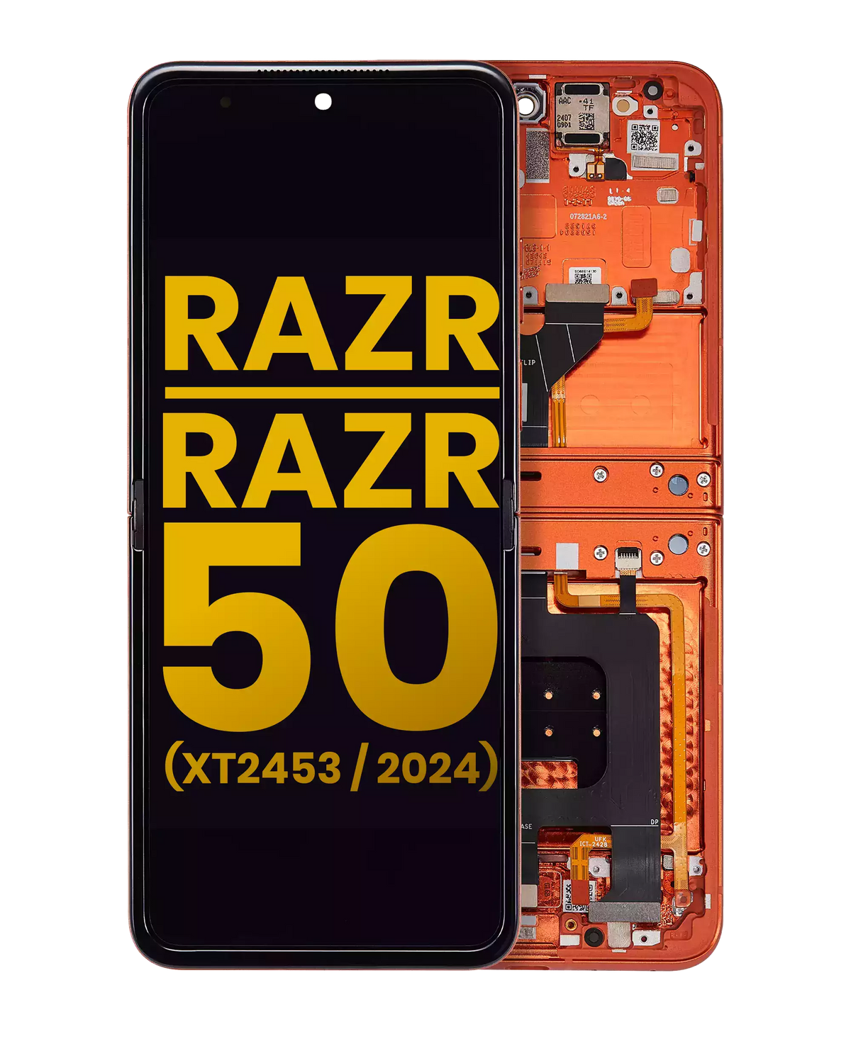 Main OLED Assembly With Frame For Motorola Razr 2024 / Razr 50 (XT2453 / 2024) - Motorola replacement part image 1