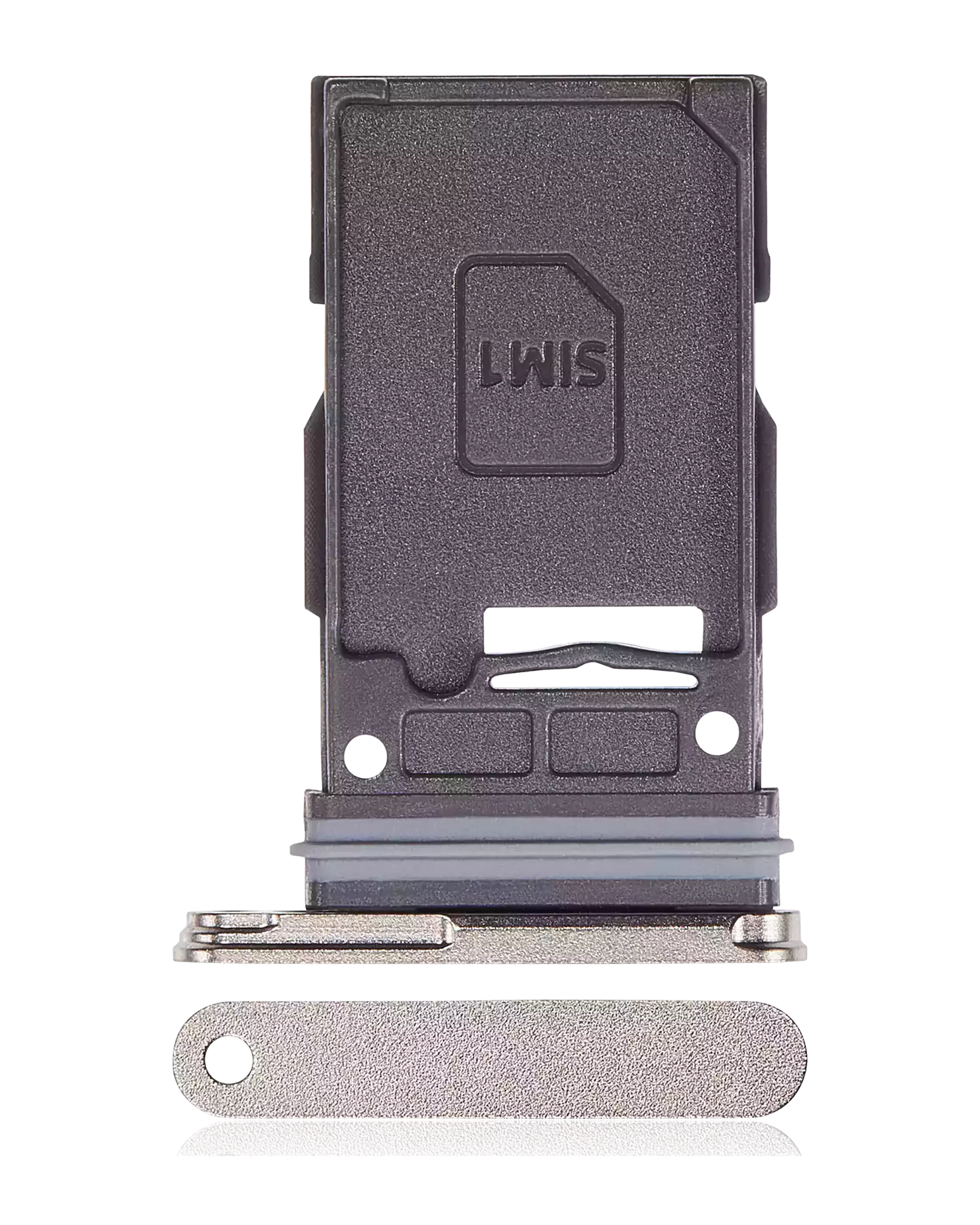 Single Sim Card Tray For Samsung Galaxy S24 Ultra 5G (Premium) (Titanium Gray)