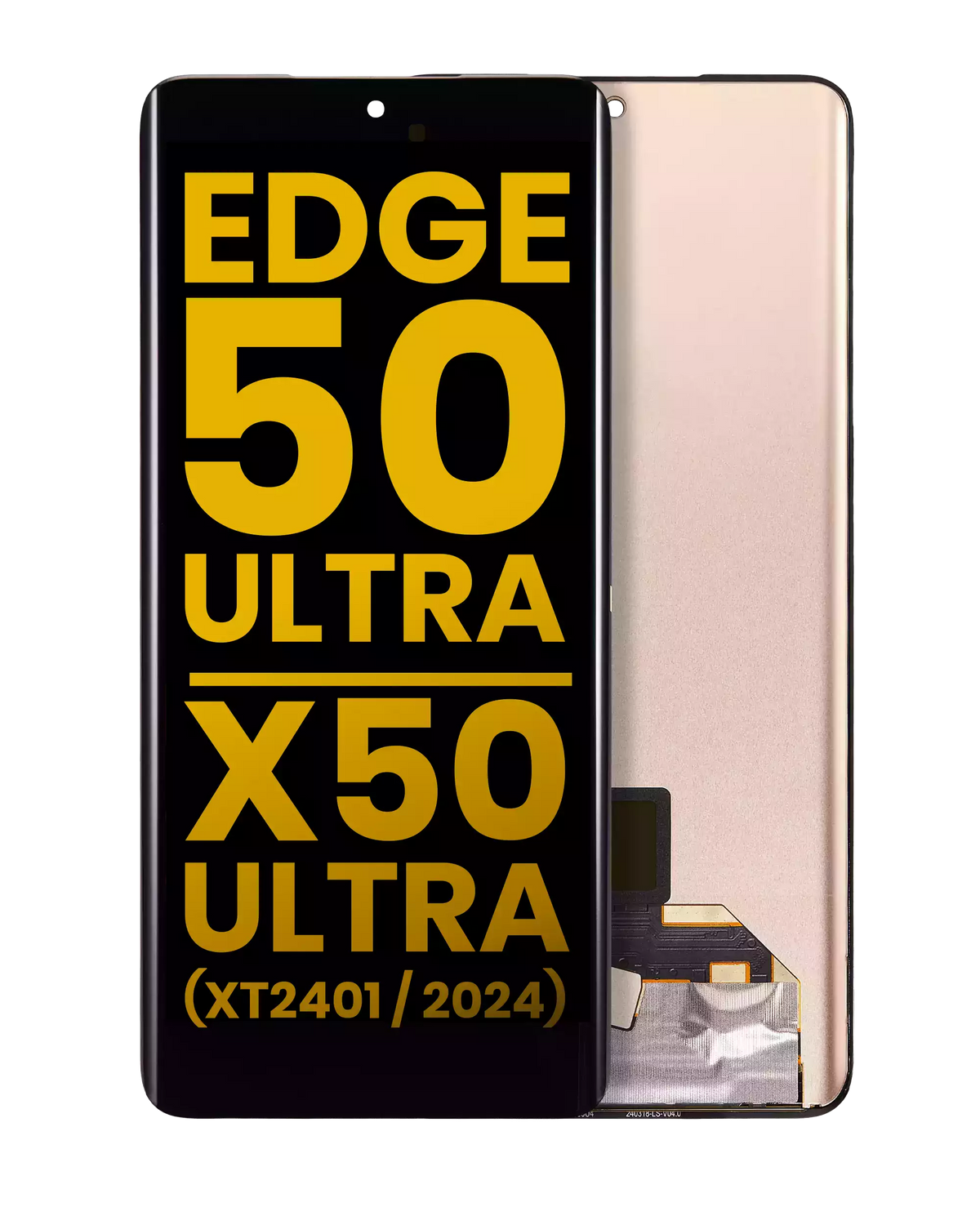 OLED Assembly Without Frame For Motorola Moto Edge 50 Ultra / X50 Ultra (XT2401 / 2024) (Refurbished) (All Colors) | SKU 107182192443 | image 1