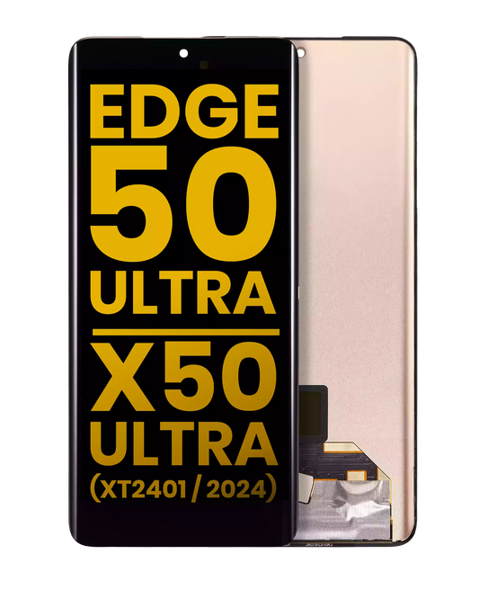 OLED Assembly Without Frame For Motorola Moto Edge 50 Ultra / X50 Ultra (XT2401 / 2024) (Refurbished) (All Colors) | SKU 107182192443 | image 1