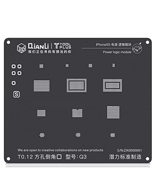 3D Power Logic iBlack Stencil For iPhone 5S (Q3) (Qianli)