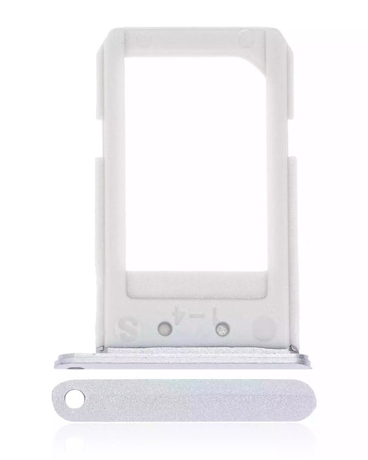 Sim Card Tray For Samsung Galaxy S6 Edge Plus (White Pearl / Silver)
