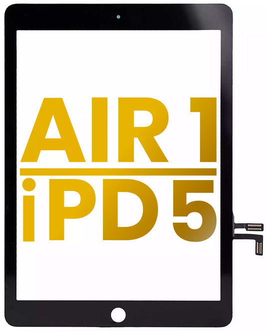 Digitizer For iPad Air 1 / iPad 5 (2017) (Home Button Pre-Installed For iPad Air 1) (Premium) (Black)