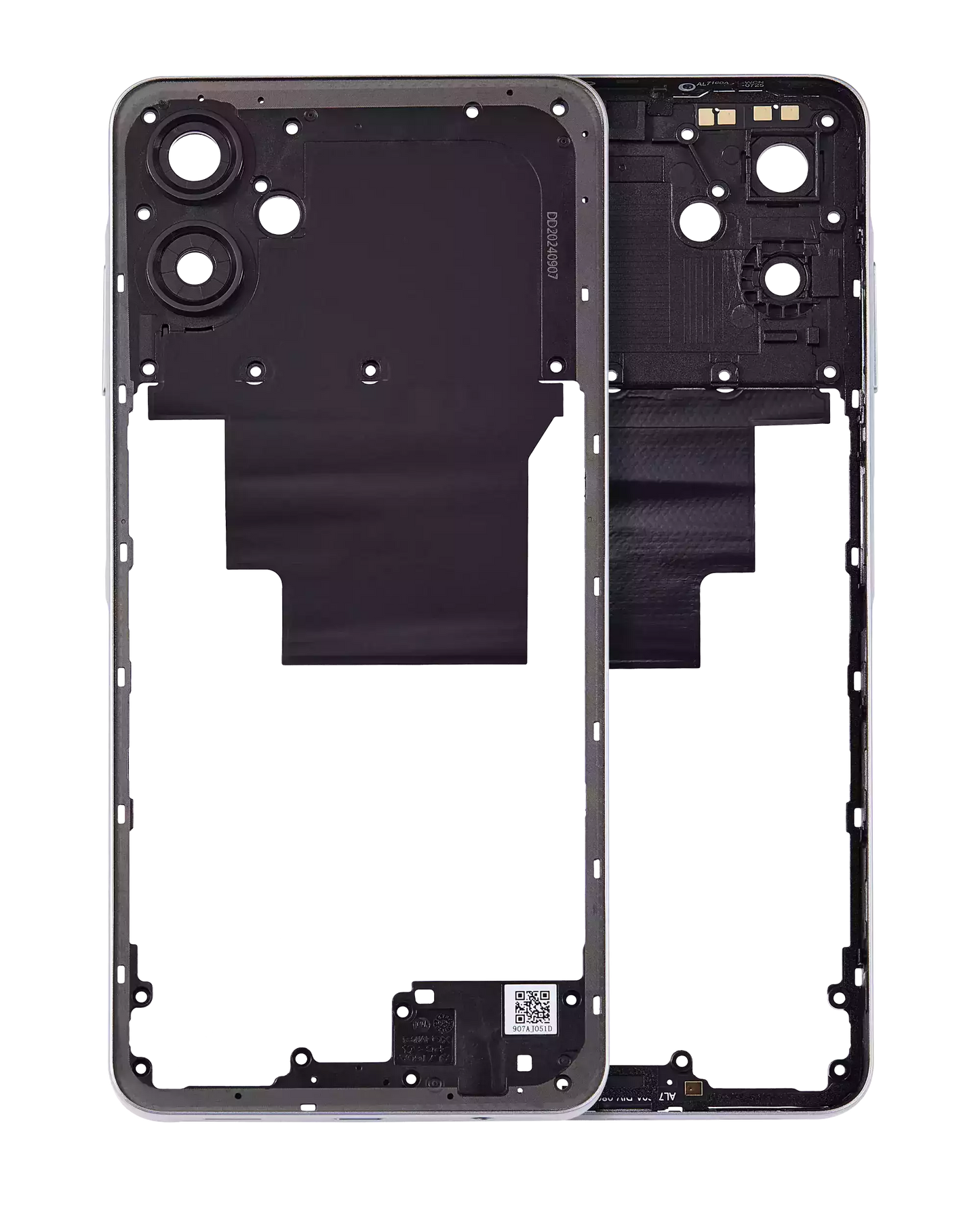 Mid-Frame Housing For Samsung Galaxy A06 (A065 / 2024) (White) replacement part product image 1 - SKU 107182136854