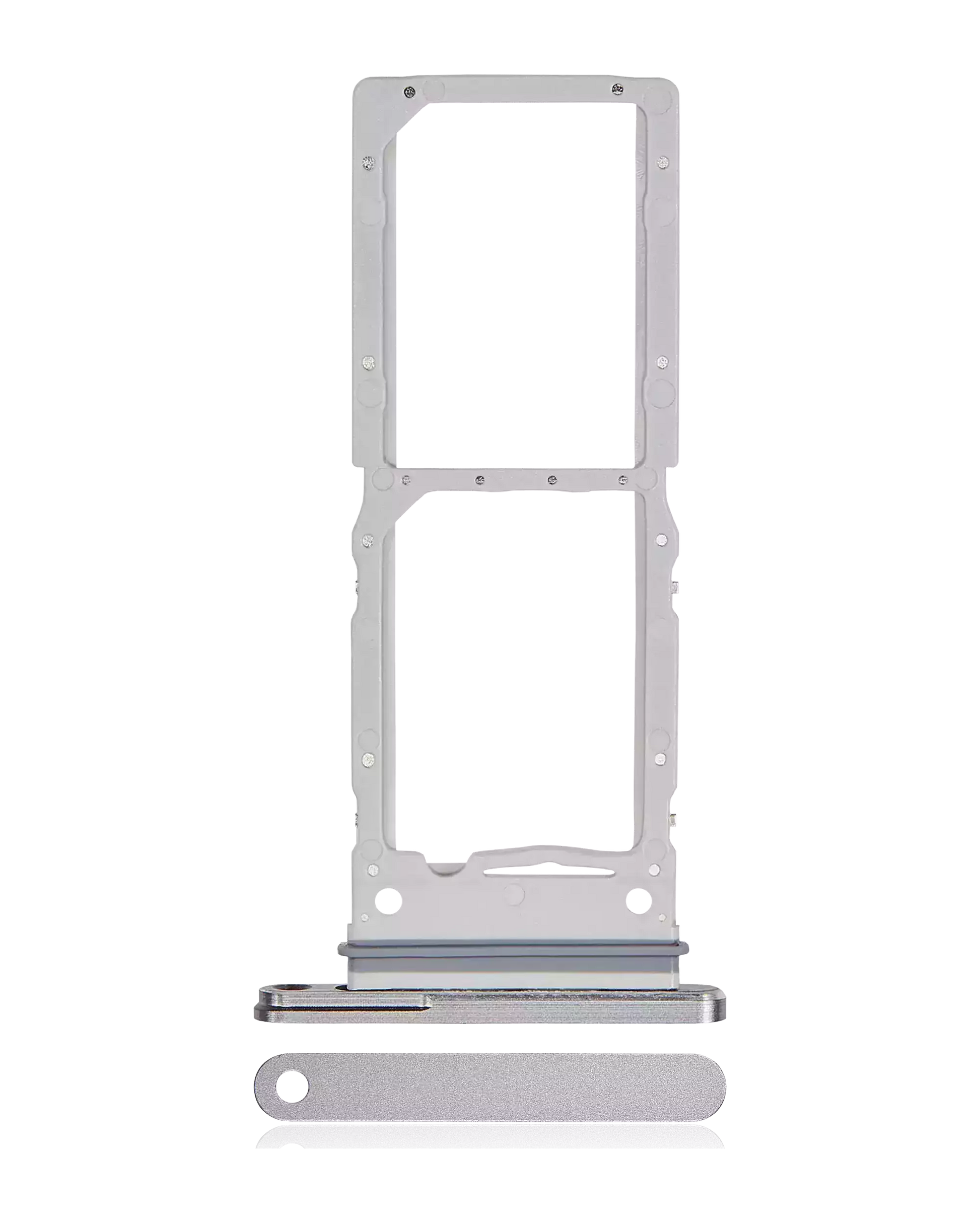 High resolution image of Dual Sim Card Tray For Samsung Galaxy Z Fold 6 (F956) (Premium) (Silver Shadow)