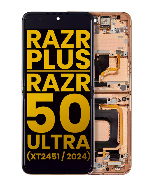 Inner OLED Assembly With Frame For Motorola Razr Plus 2024 / Razr 50 Ultra (XT2451 - Motorola replacement part image 1