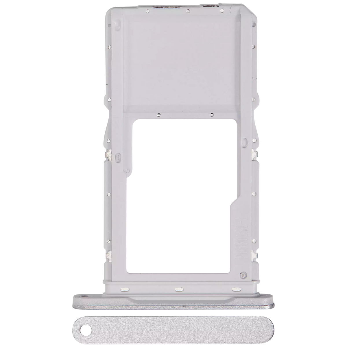 Micro SD Sim Card Tray For Samsung Galaxy Tab A9 Plus (X215 / X218) ( 2023) (Silver) - Samsung Galaxy Tab A9 Plus 11.0" (2023) Replacement Parts - SKU 107182136729 - product image 1