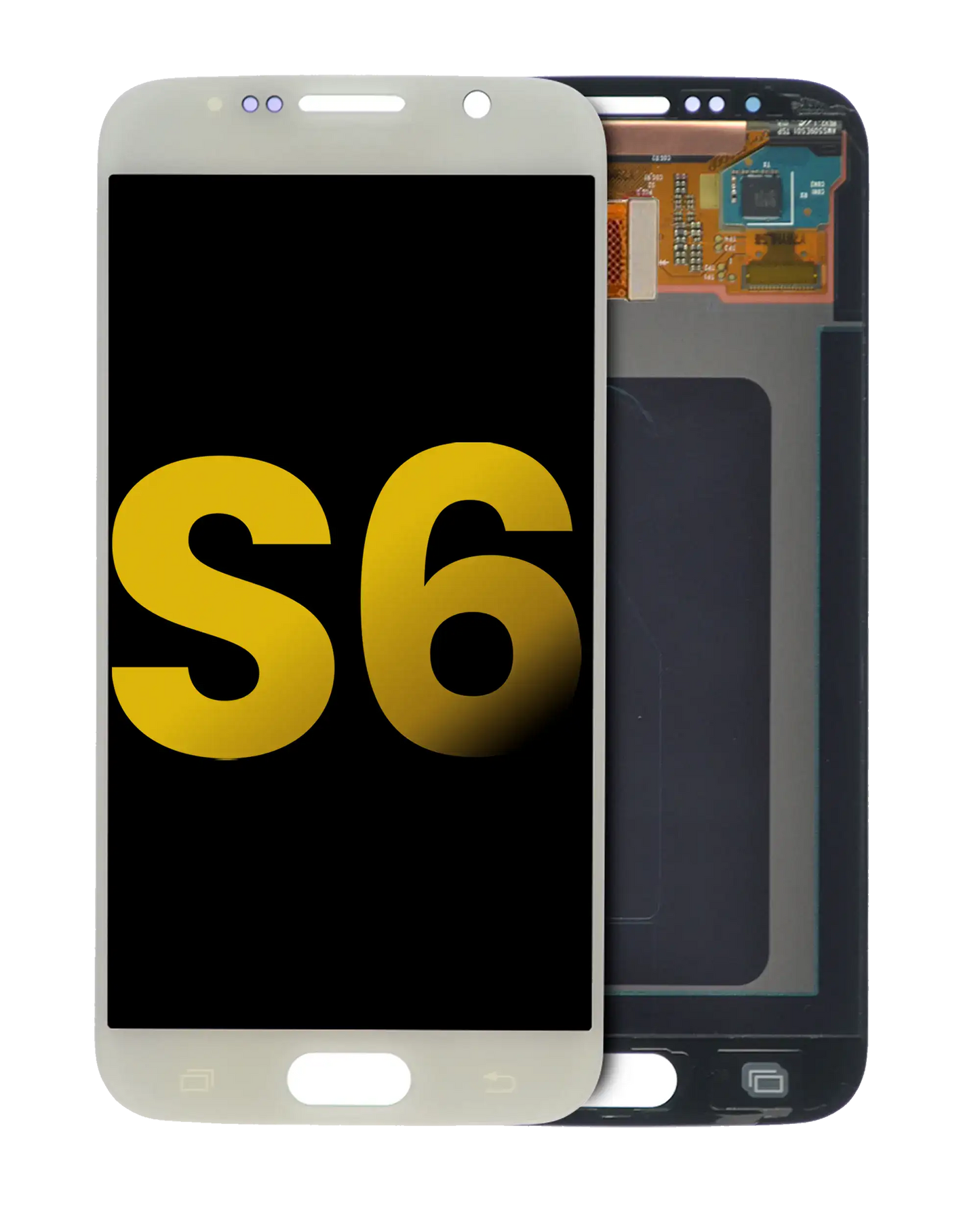 OLED Assembly Without Frame For Samsung Galaxy S6 (Refurbished) (White Pearl)