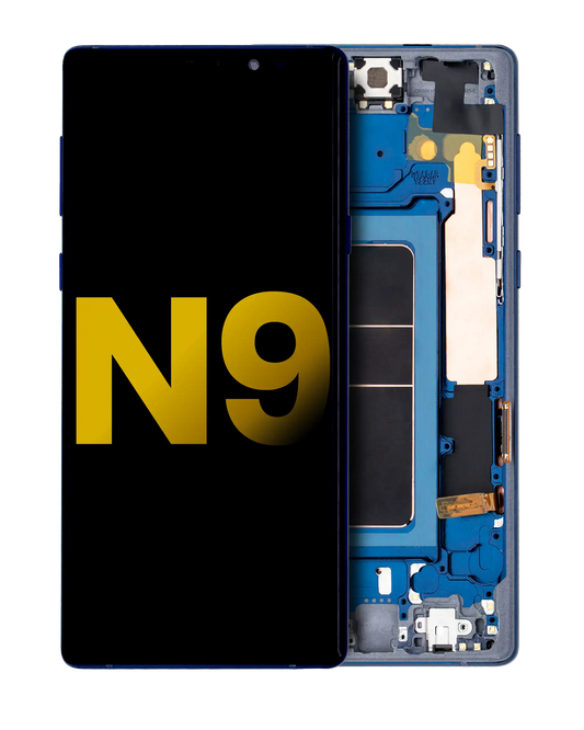OLED Assembly With Frame For Samsung Galaxy Note 9 (Refurbished) (Ocean Blue)