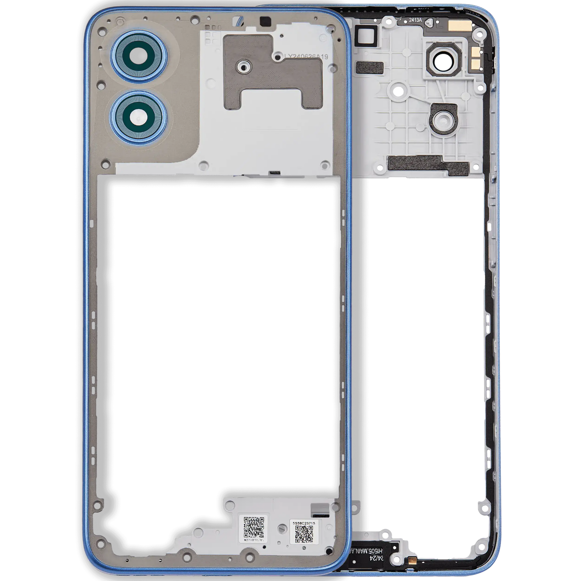 Mid-Frame For Motorola Moto G Play (XT2413 / 2024) (Coronet Blue) (Genuine OEM) replacement part SKU 107182137176 image 1
