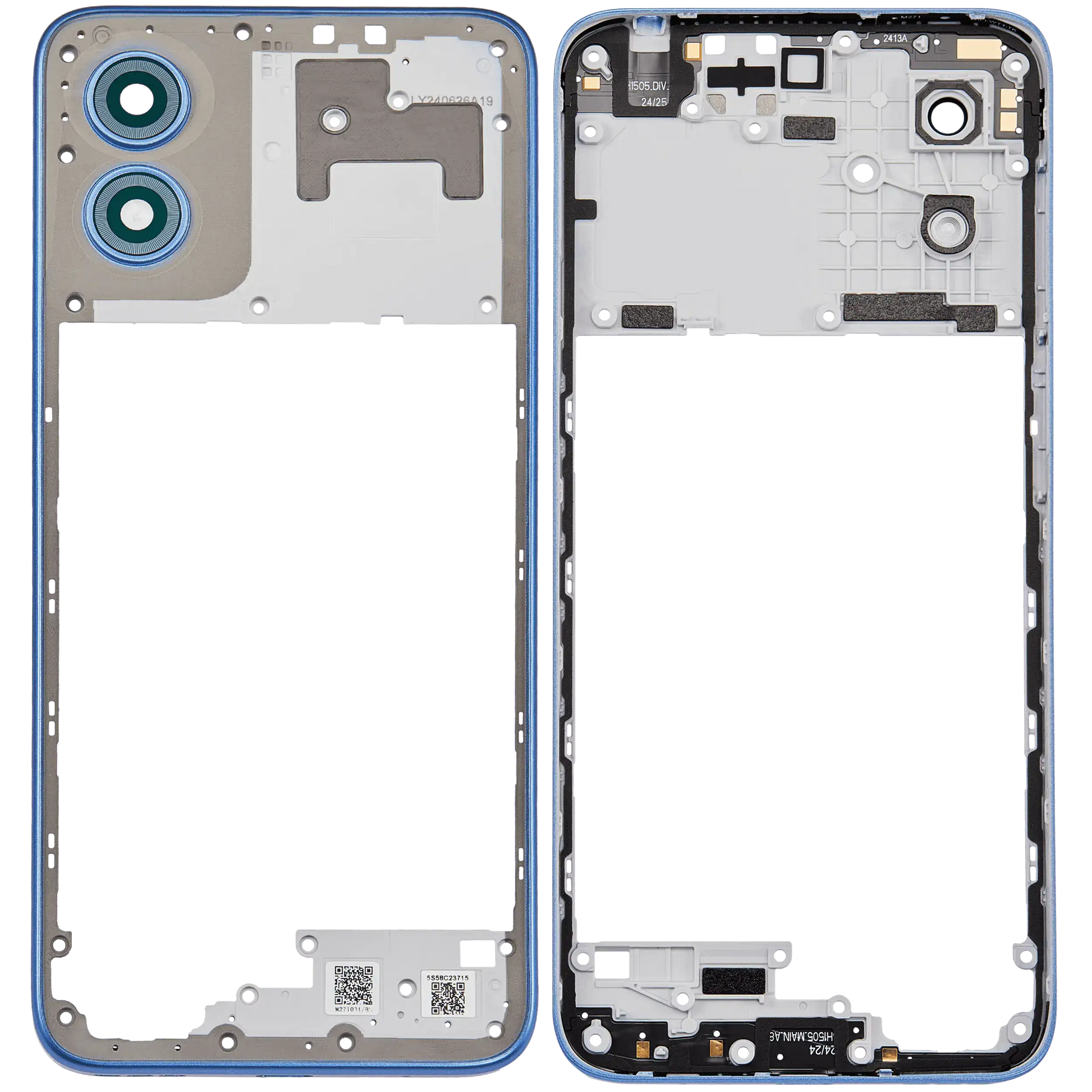 Mid-Frame For Motorola Moto G Play (XT2413 / 2024) (Coronet Blue) (Genuine OEM) replacement part SKU 107182137176 image 6