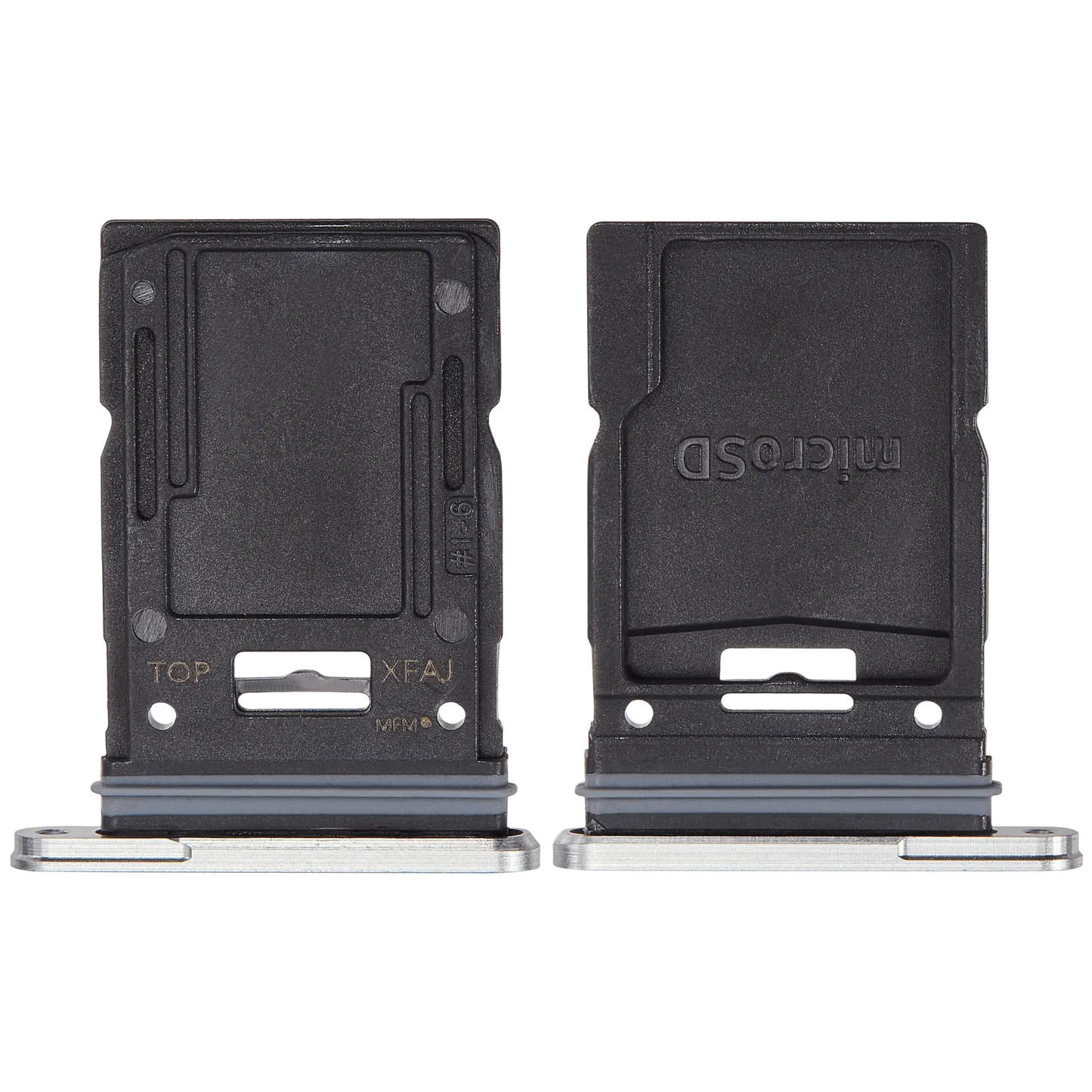 Micro SD Sim Card Tray Compatible For Samsung Galaxy Tab S9 FE Plus (X610 / X616B / 2023) (Silver) - product image 2
