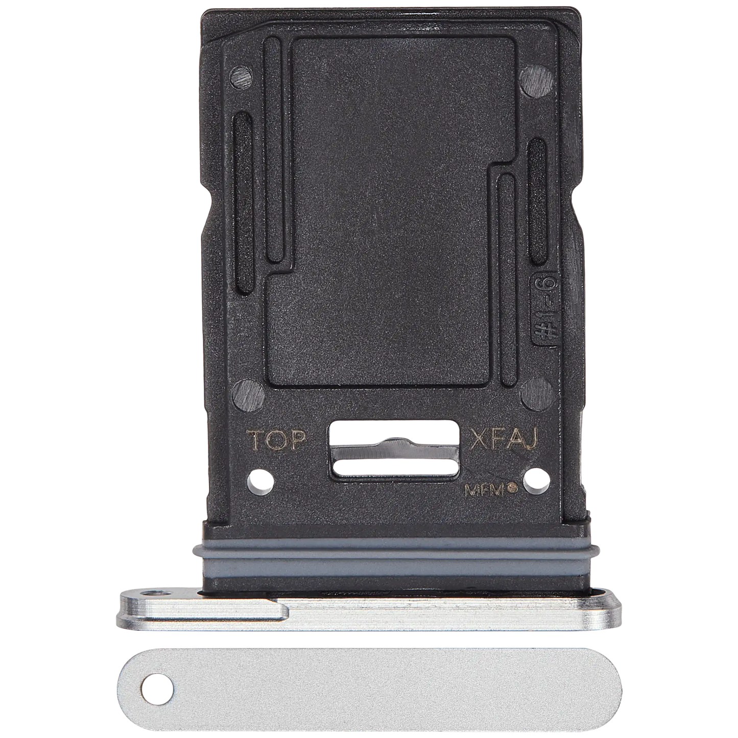 Micro SD Sim Card Tray Compatible For Samsung Galaxy Tab S9 FE Plus (X610 / X616B / 2023) (Silver) - product image 1