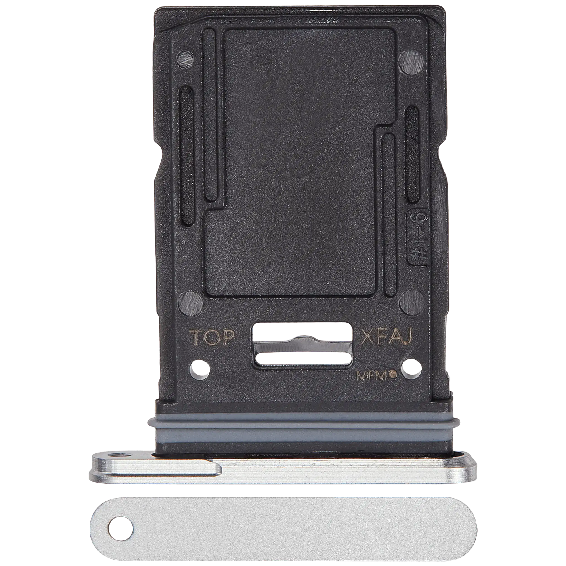Micro SD Sim Card Tray Compatible For Samsung Galaxy Tab S9 FE Plus (X610 / X616B / 2023) (Silver) - product image 1