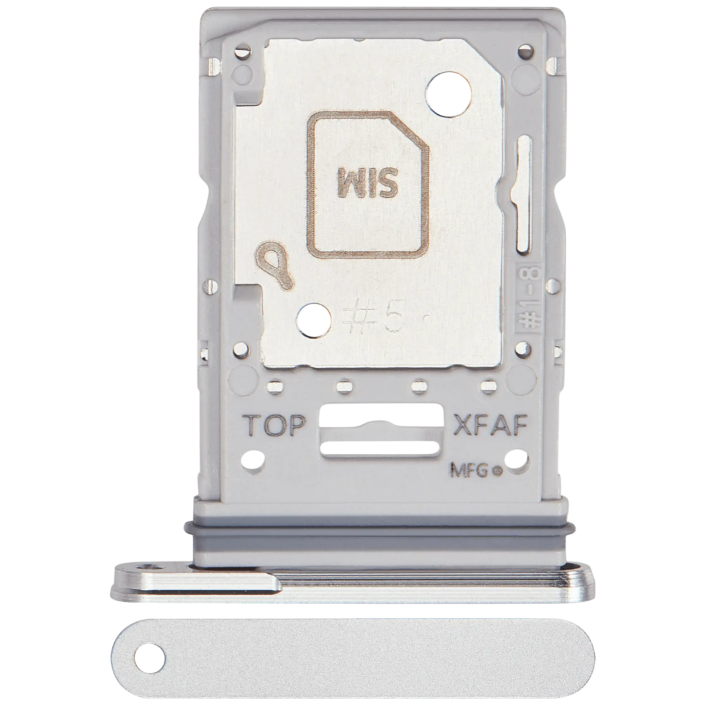 Dual Sim Card Tray Compatible For Samsung Galaxy Tab S9 FE Plus (X616B / 2023) (Silver) - product image 1
