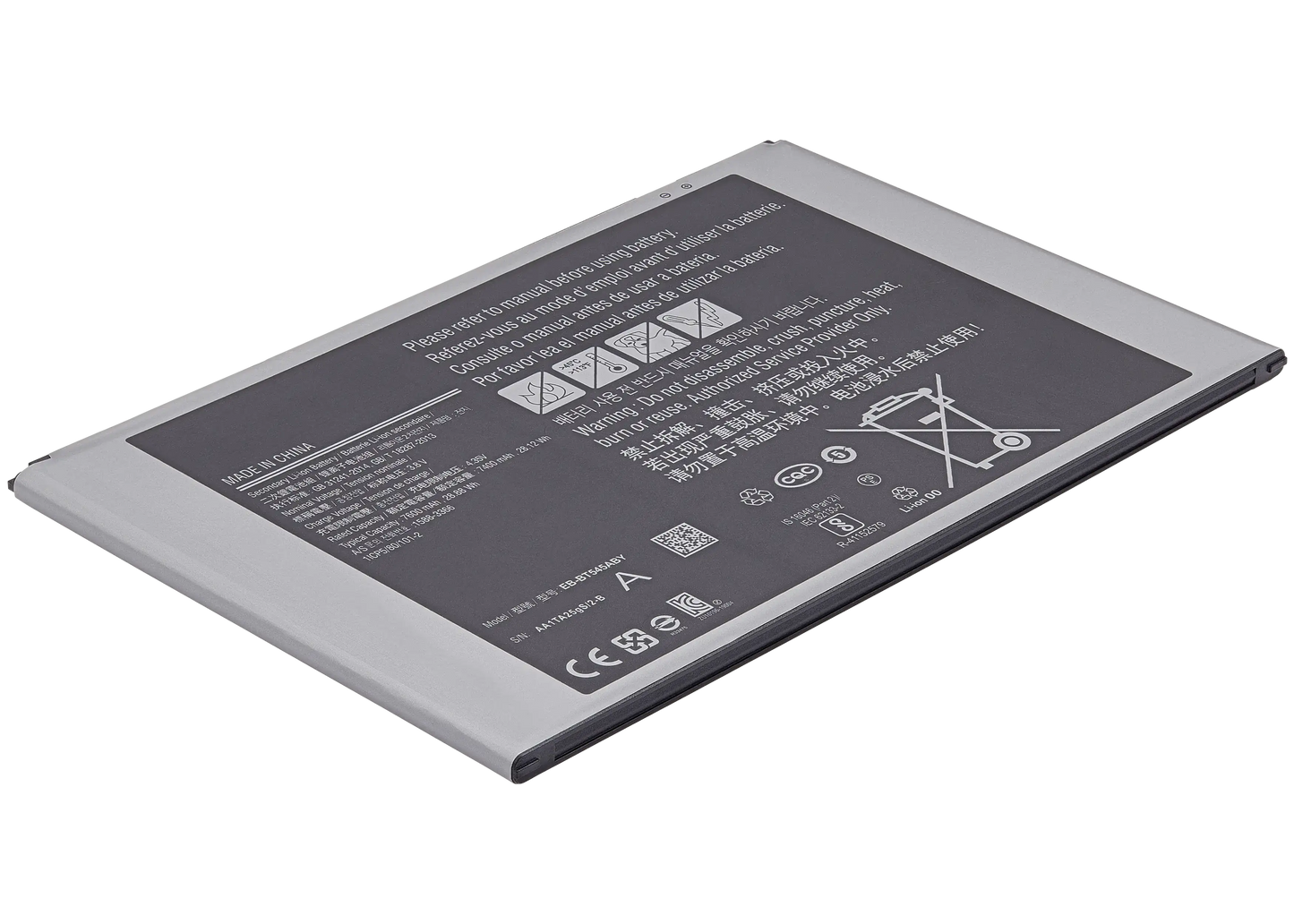 Replacement Battery For Samsung Galaxy Tab Active Pro 10.1" (T545 / T540 / T547) (2019) / Tab Active 4 Pro (T630 / T636 / T638) (2022) (EB-BT545ABY) Samsung Galaxy Tab Active replacement part - product image 4