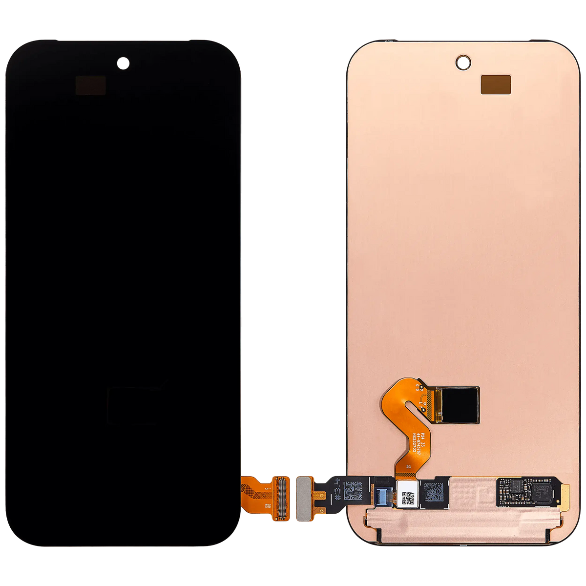 OLED Assembly Without Frame (With Fingerprint Sensor) For Google Pixel 9 Pro (Refurbished) (All Colors) - repair component detailed angle