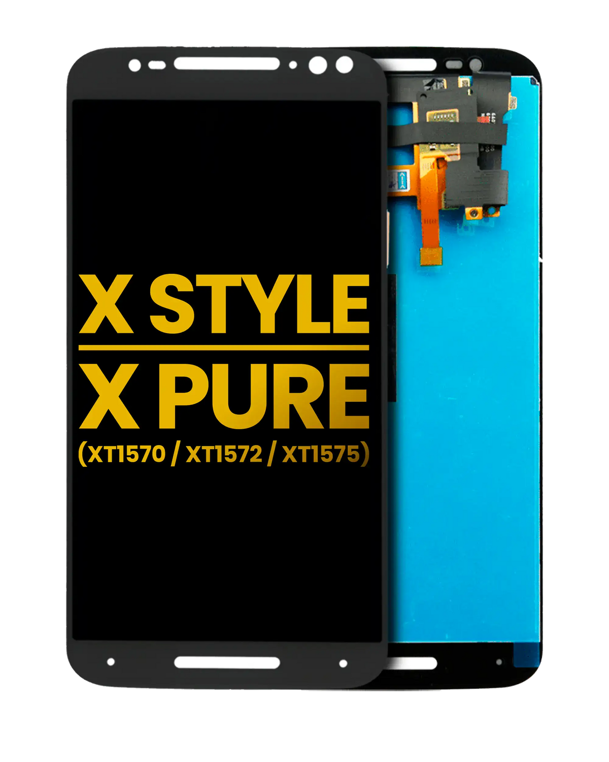 LCD Assembly Without Frame For Motorola Moto X Style (XT1572 / 2015) / Moto X Pure Edition (XT1575 / 2015) (Refurbished) (Black) - Motorola phone replacement part, primary product view, SKU 107082035902