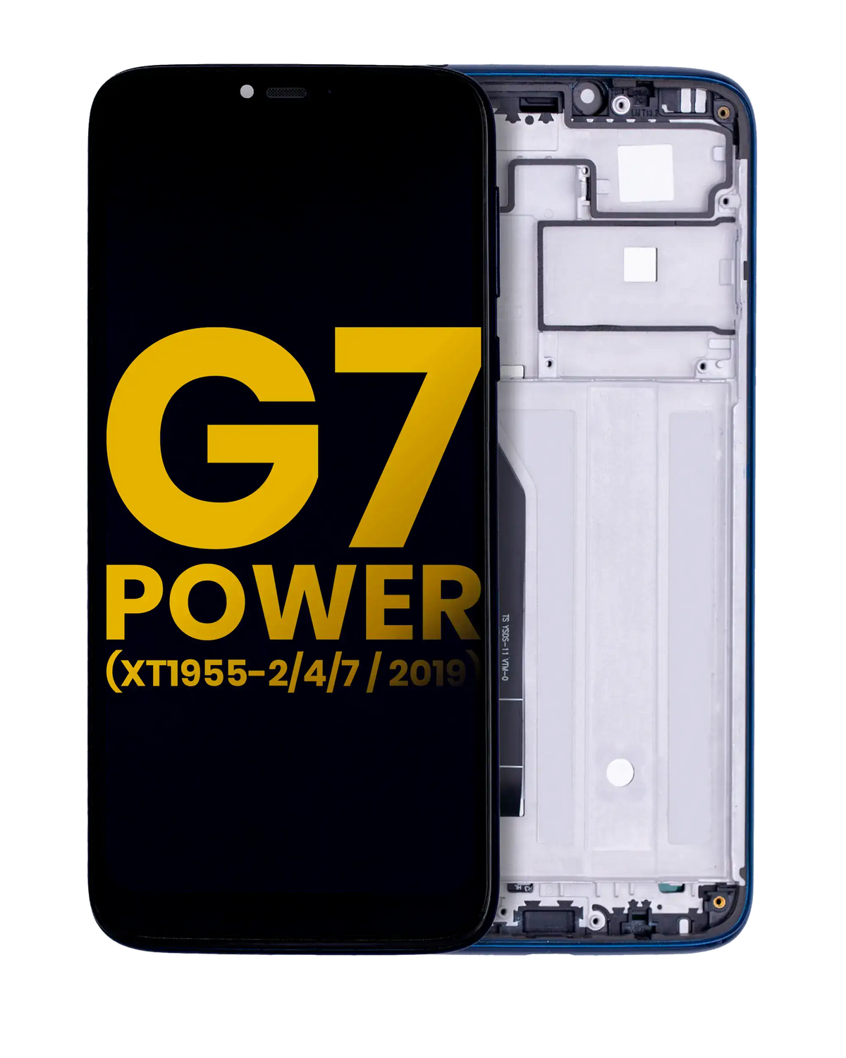 LCD Assembly With Frame For Motorola Moto G7 Power (XT1955-2/4/7 / 2019) (International Version) (154MM) (Refurbished) (Marine Blue) | compatible mobile phone replacement part | SKU 107082064502 | product image 1