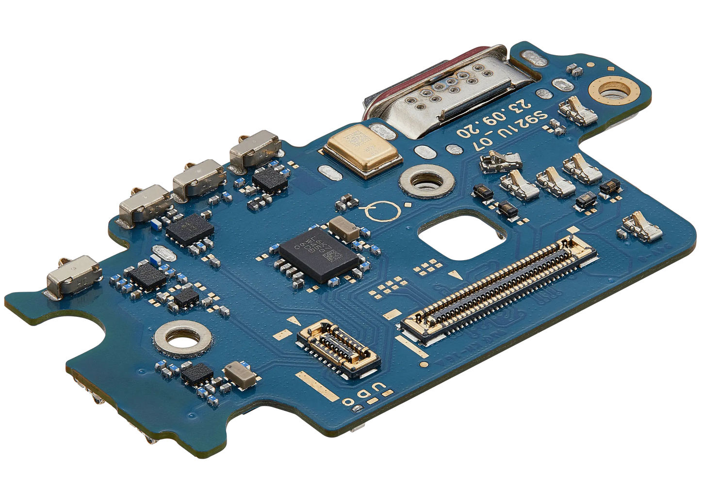 Charging Port Board With Sim Card Reader For Samsung Galaxy S24 5G (S9210) (Dual Card Version) (Premium)