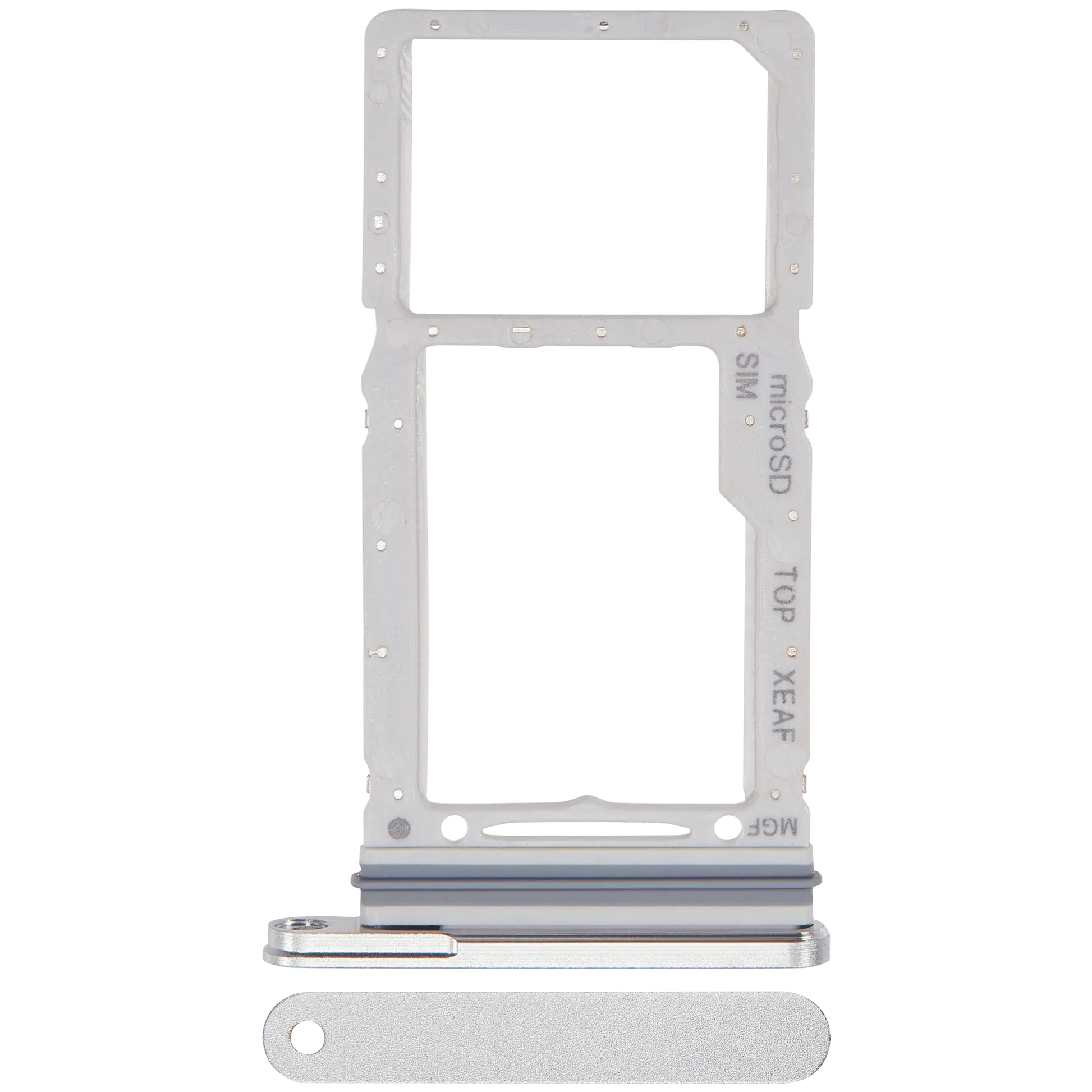 Dual Sim Card Tray Compatible For Samsung Galaxy Tab S9 FE 10.9" (X516B / 2023) (Silver) - product image 1