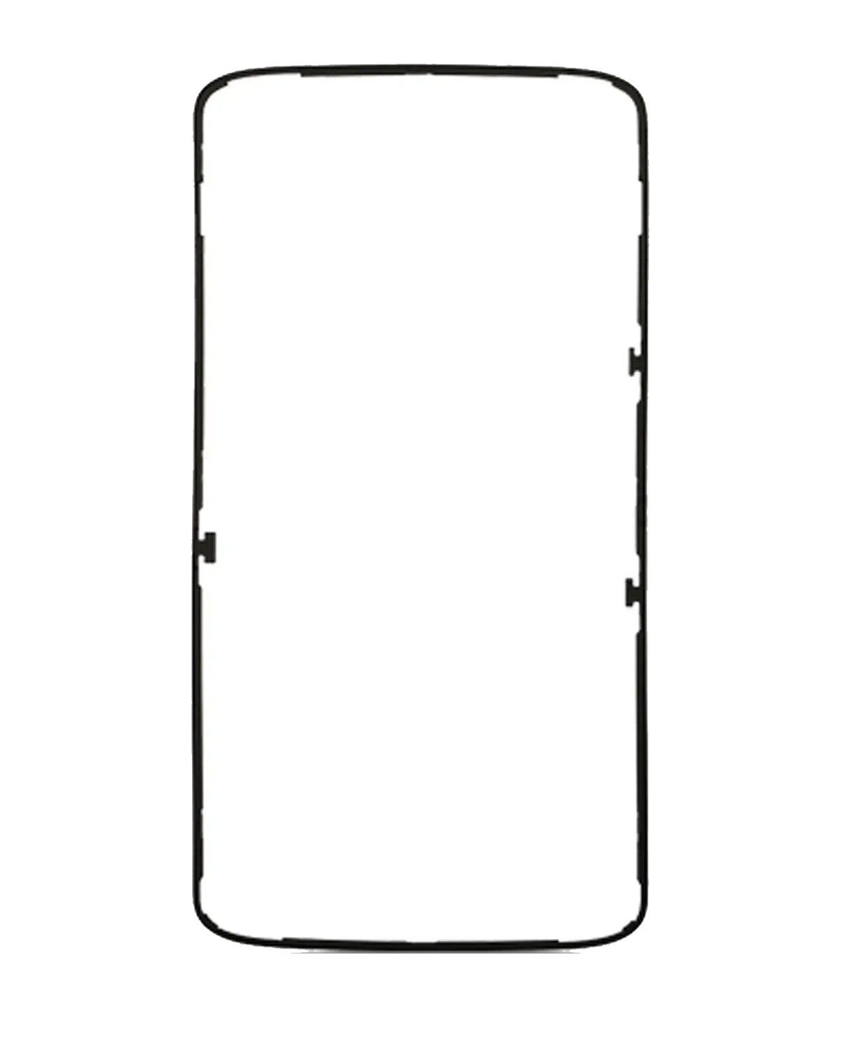 Front Frame Bezel for Motorola Droid Turbo 2 (XT1585 / 2015) Black - replacement component front view, SKU 107082030532, image 1
