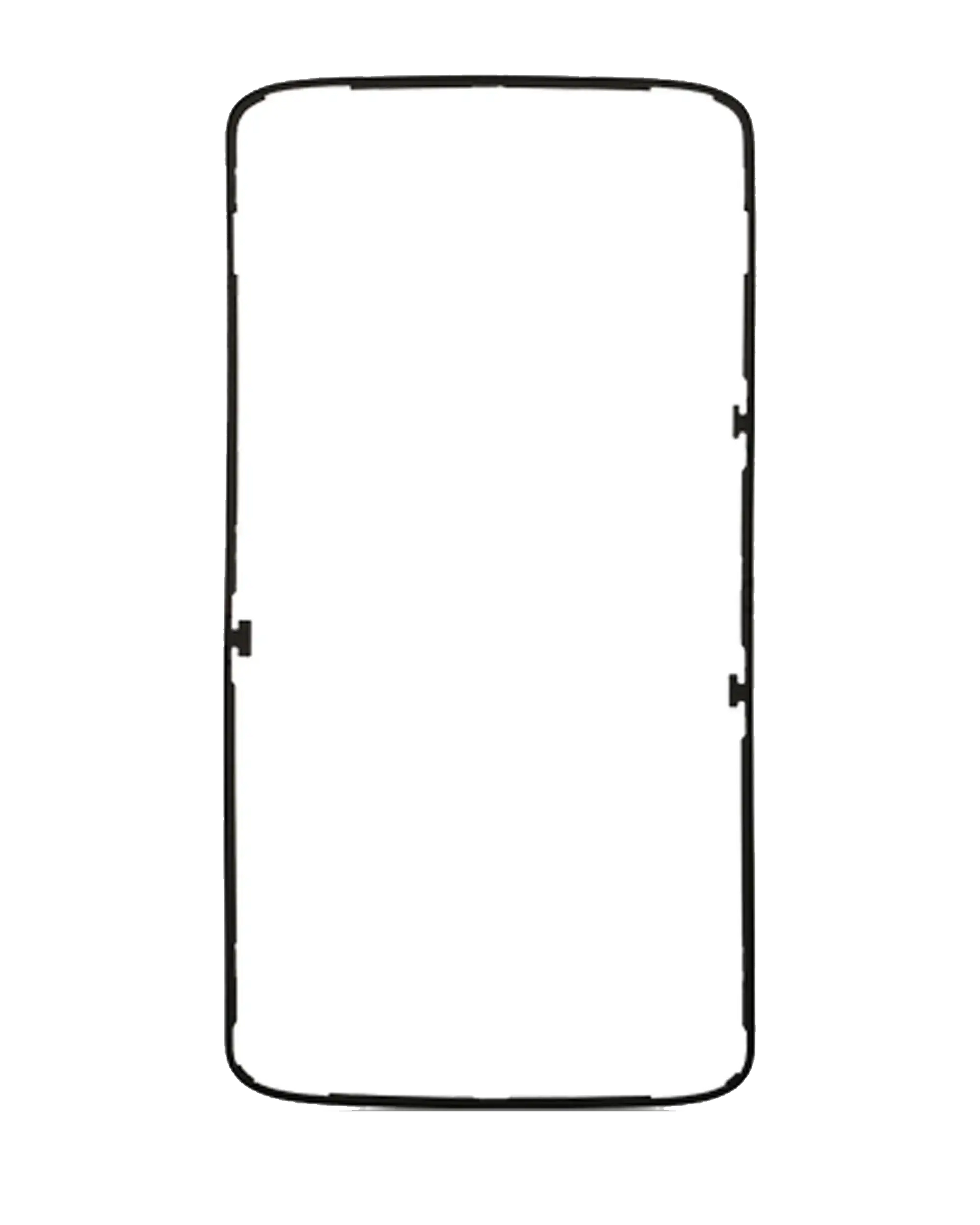 Front Frame Bezel for Motorola Droid Turbo 2 (XT1585 / 2015) Black - replacement component front view, SKU 107082030532, image 1