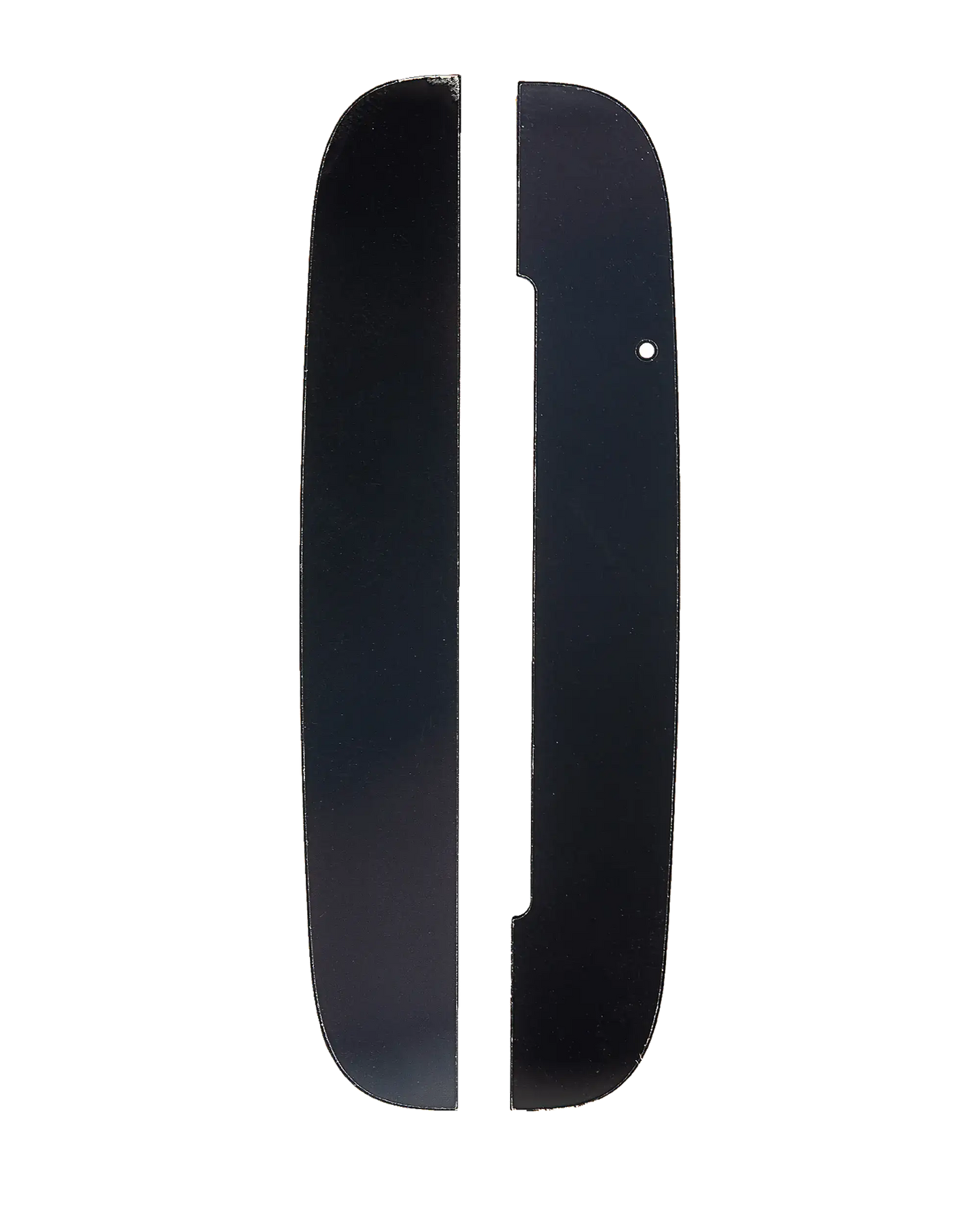 Top And Bottom Back Glass Panels For Motorola Moto Z (XT1650 / 2016) / Z Force Droid (Black) - Motorola replacement part, primary product view, SKU 107082132212