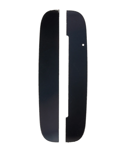 Top And Bottom Back Glass Panels For Motorola Moto Z (XT1650 / 2016) / Z Force Droid (Black) - Motorola replacement part, primary product view, SKU 107082132212