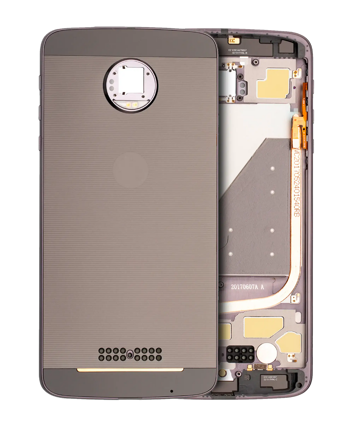 Mid Frame Housing For Motorola Moto Z Droid (XT1650 / 2016) - Motorola replacement part, primary product view, SKU 107082031313