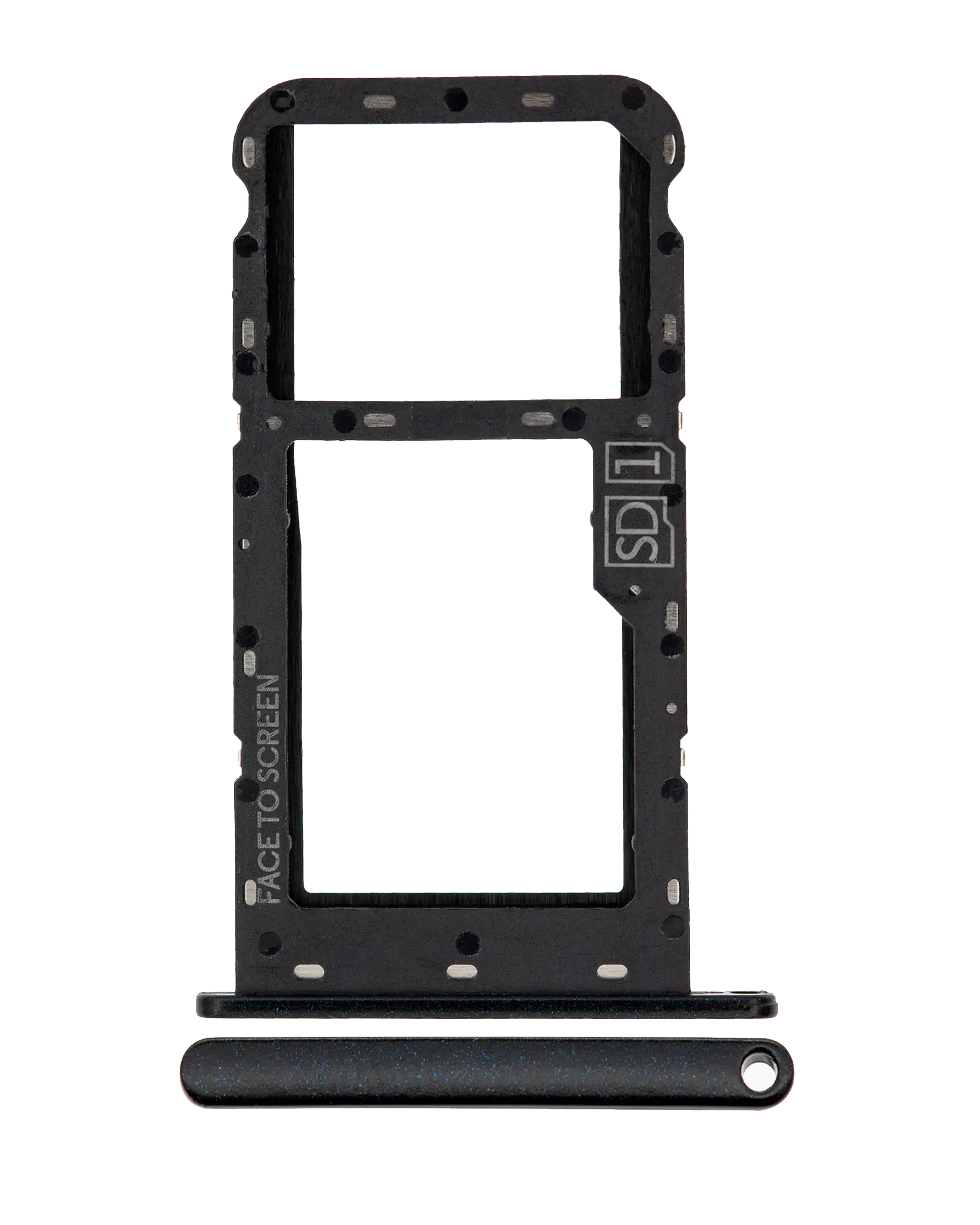 Single Sim Card Tray For Motorola Moto G7 Play (XT1952 / 2019) (Black) (US Version) | compatible mobile phone replacement part | SKU 107082064633 | product image 1