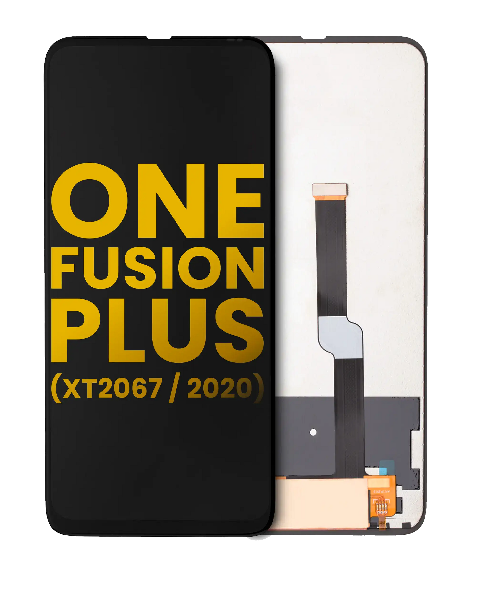 LCD Assembly Without Frame For Motorola One Fusion Plus (XT2067 / 2020) (Refurbished) (Black) - Motorola replacement part - product image 1 - SKU 107082023701