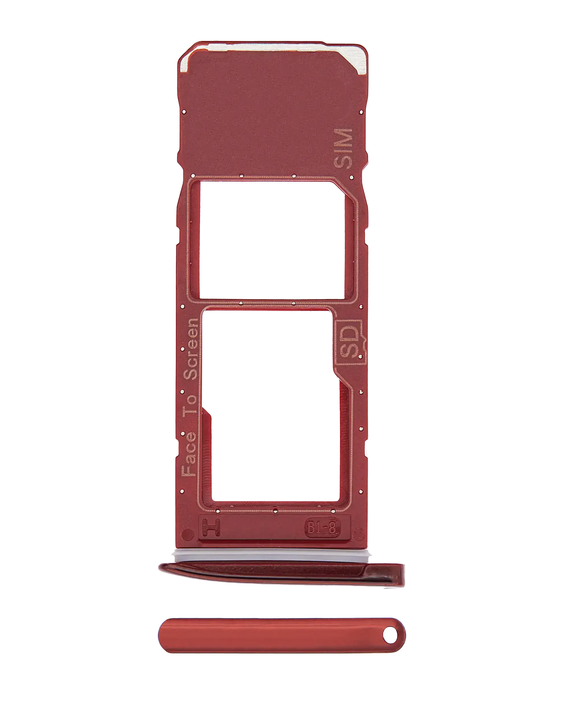 Single Sim Card Tray For Motorola Moto G7 (XT1962 / 2019) / Moto G7 Plus (XT1965 / 2019) (Viva Red) | compatible mobile phone replacement part | SKU 107082061822 | product image 1