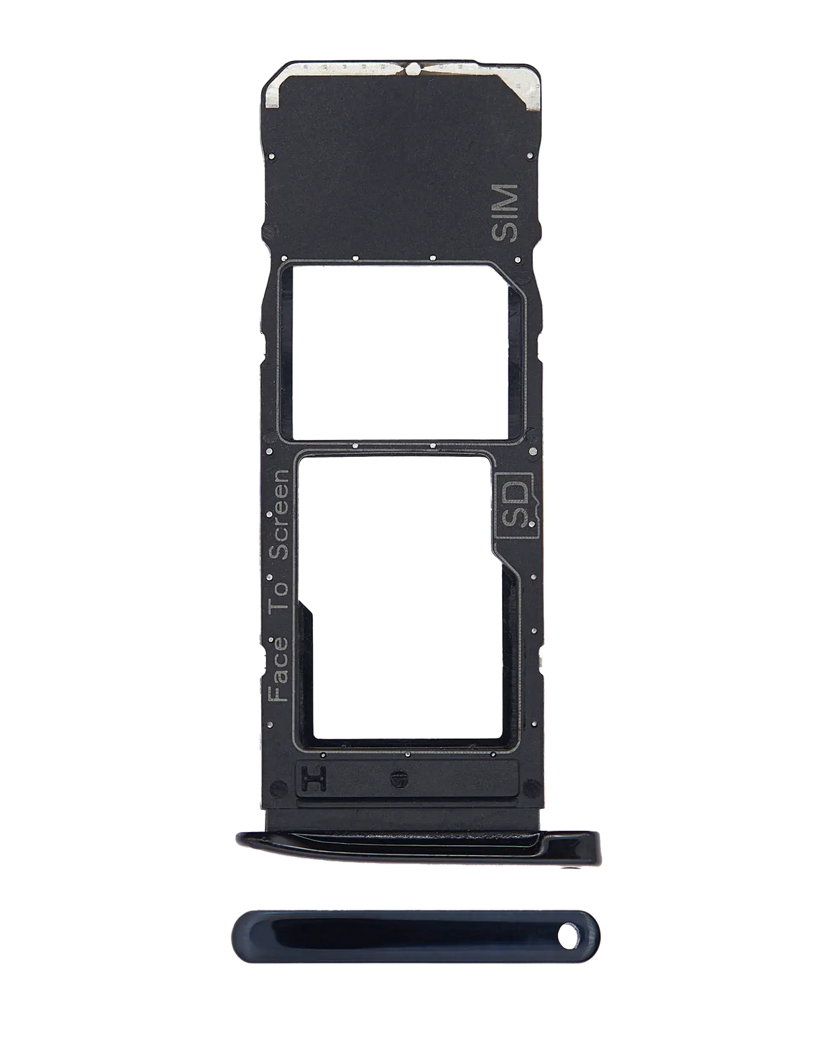 Single Sim Card Tray For Motorola Moto G7 (XT1962 / 2019) / Moto G7 Plus (XT1965-2 / 2019) (Deep Indigo / Blue) | compatible mobile phone replacement part | SKU 107082025575 | product image 1