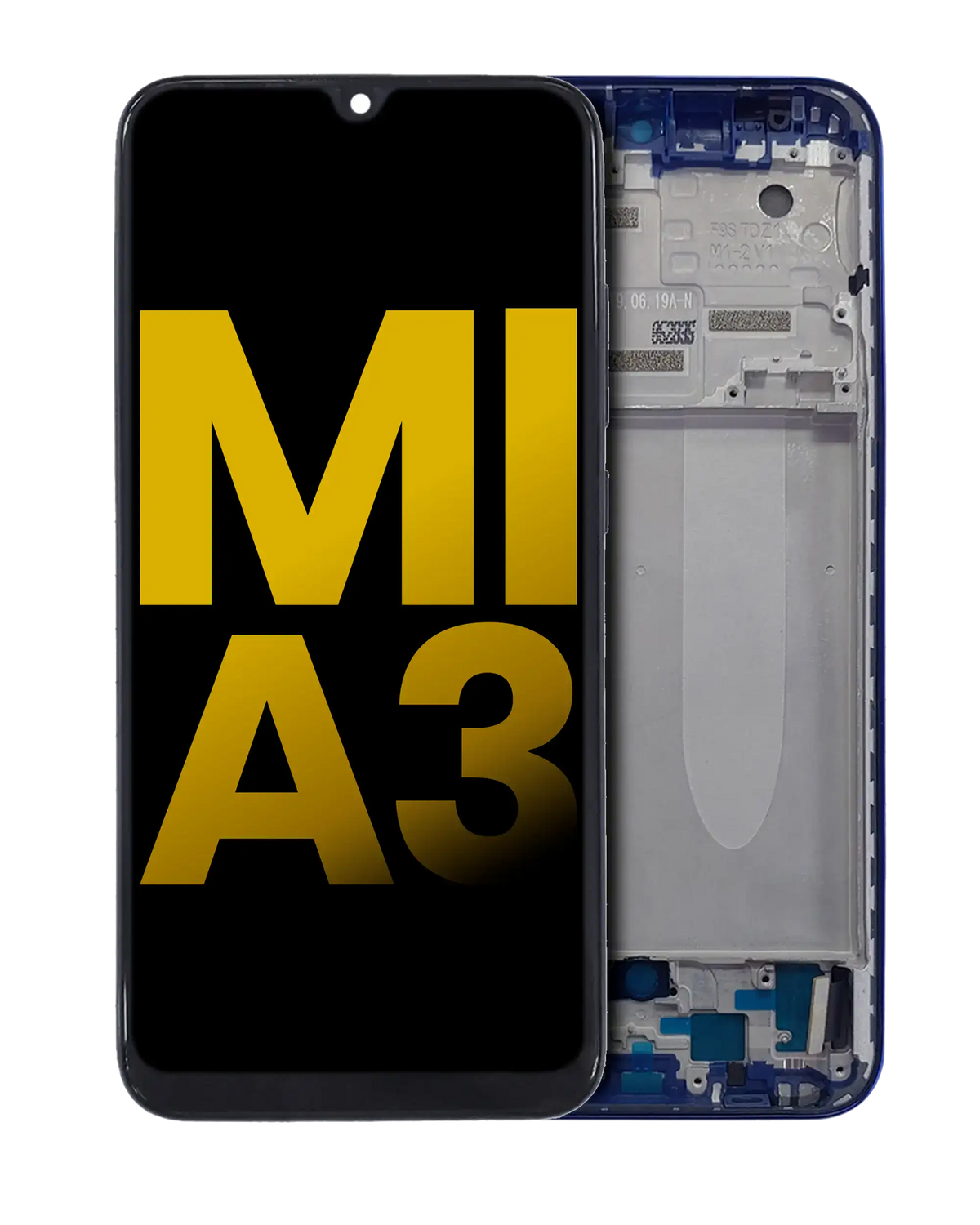 OLED Assembly With Frame For Xiaomi Mi A3 (Refurbished) (Blue) - replacement part product image SKU 107082076703 - image 1