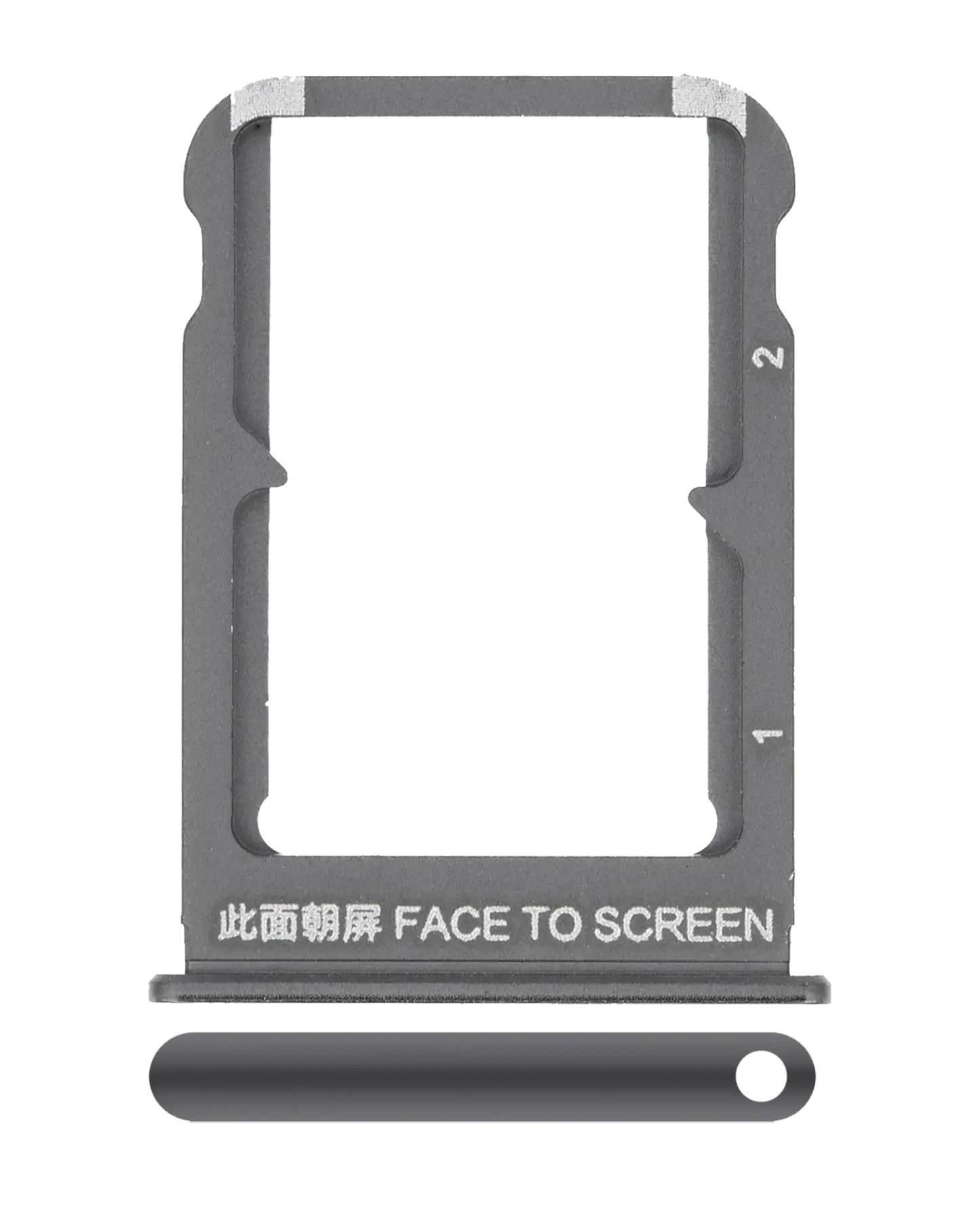 Sim Card Tray For Xiaomi Mi Mix 3 (Onyx Black) - replacement part product image SKU 107082070324 - image 1