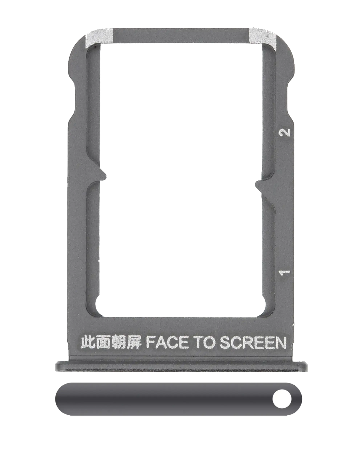 Sim Card Tray For Xiaomi Mi Mix 3 (Onyx Black) - replacement part product image SKU 107082070324 - image 1