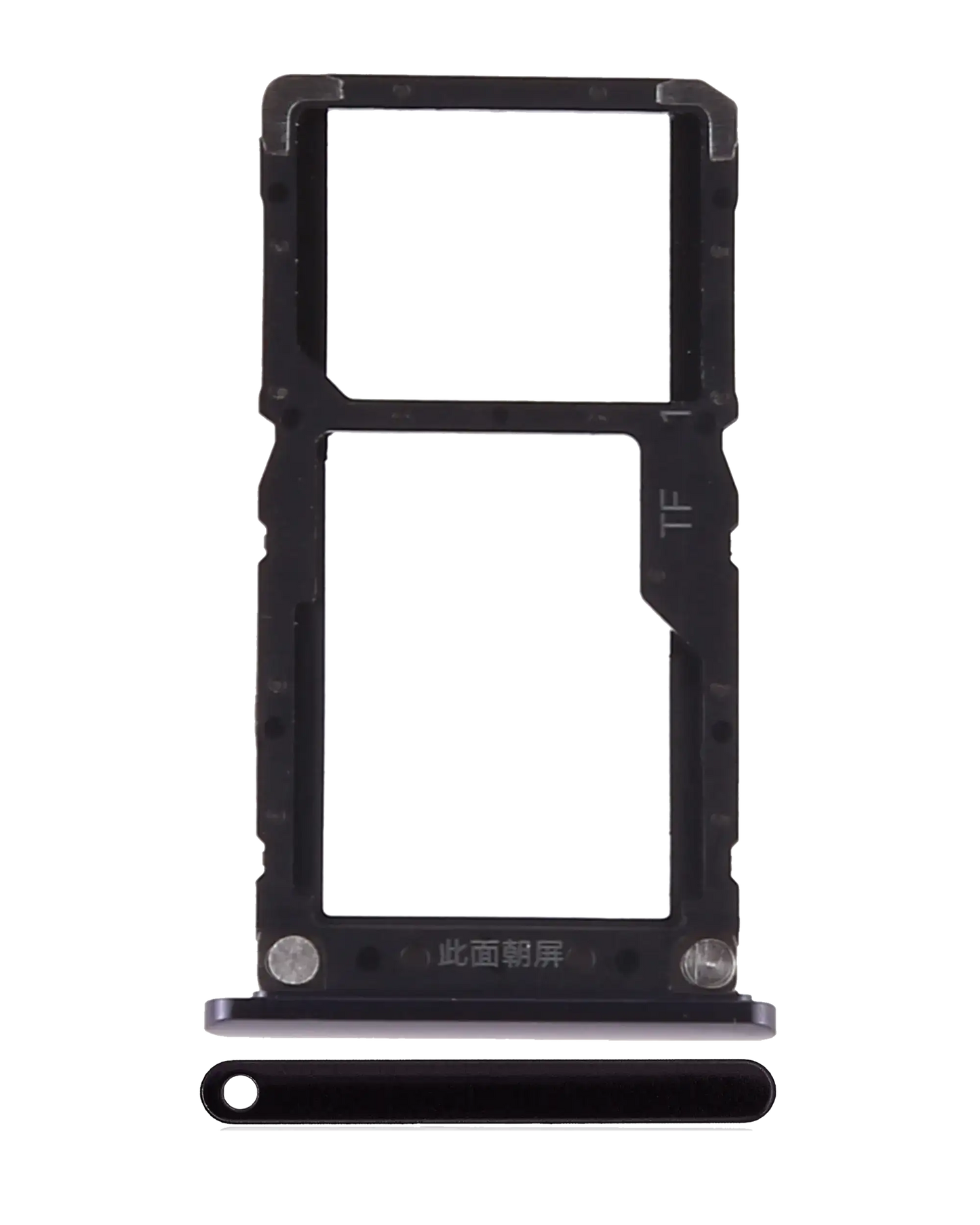 Dual Sim Card Tray For Xiaomi Mi 8 Lite (Midnight Black) - replacement part product image SKU 107082121122 - image 1