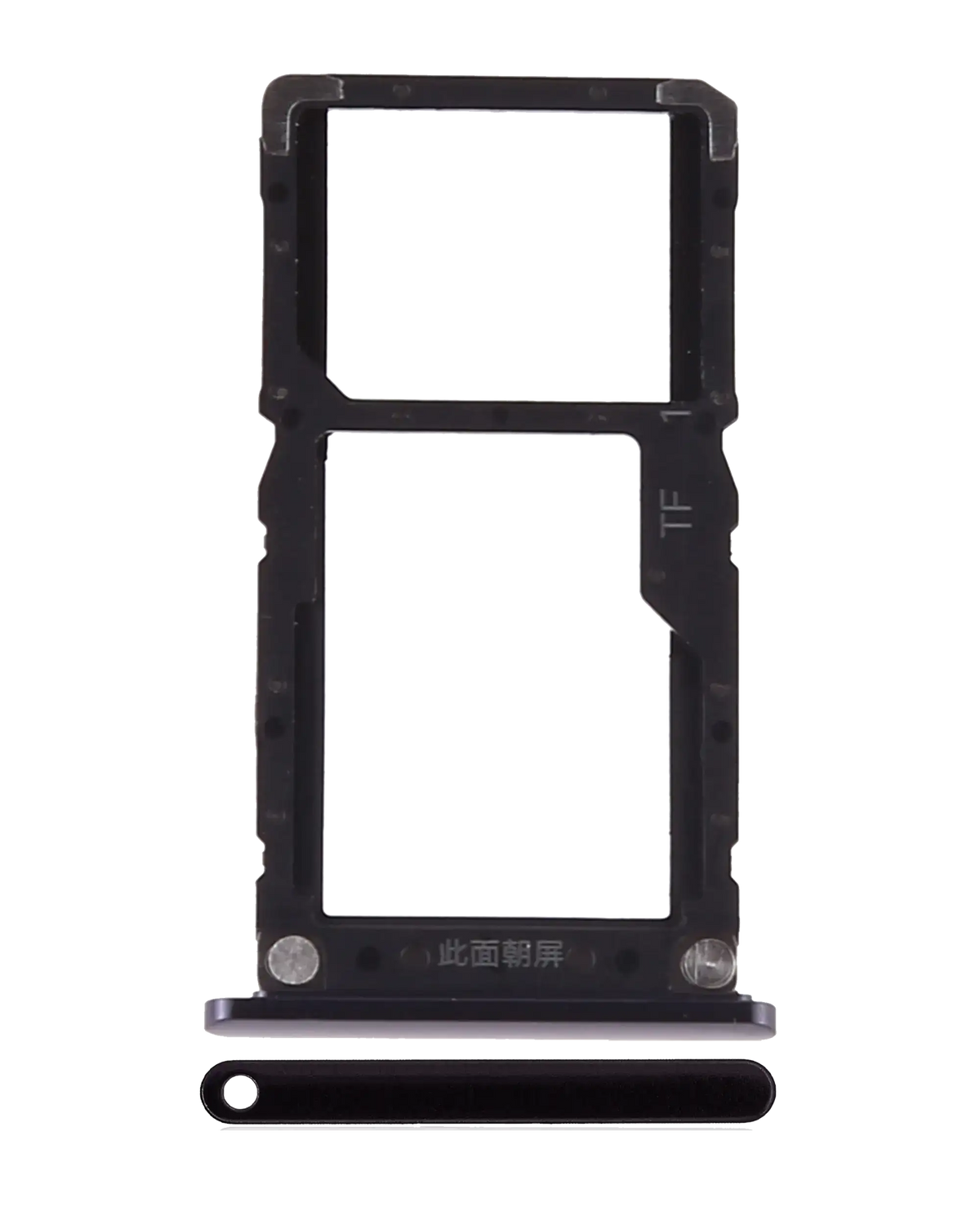 Dual Sim Card Tray For Xiaomi Mi 8 Lite (Midnight Black) - replacement part product image SKU 107082121122 - image 1